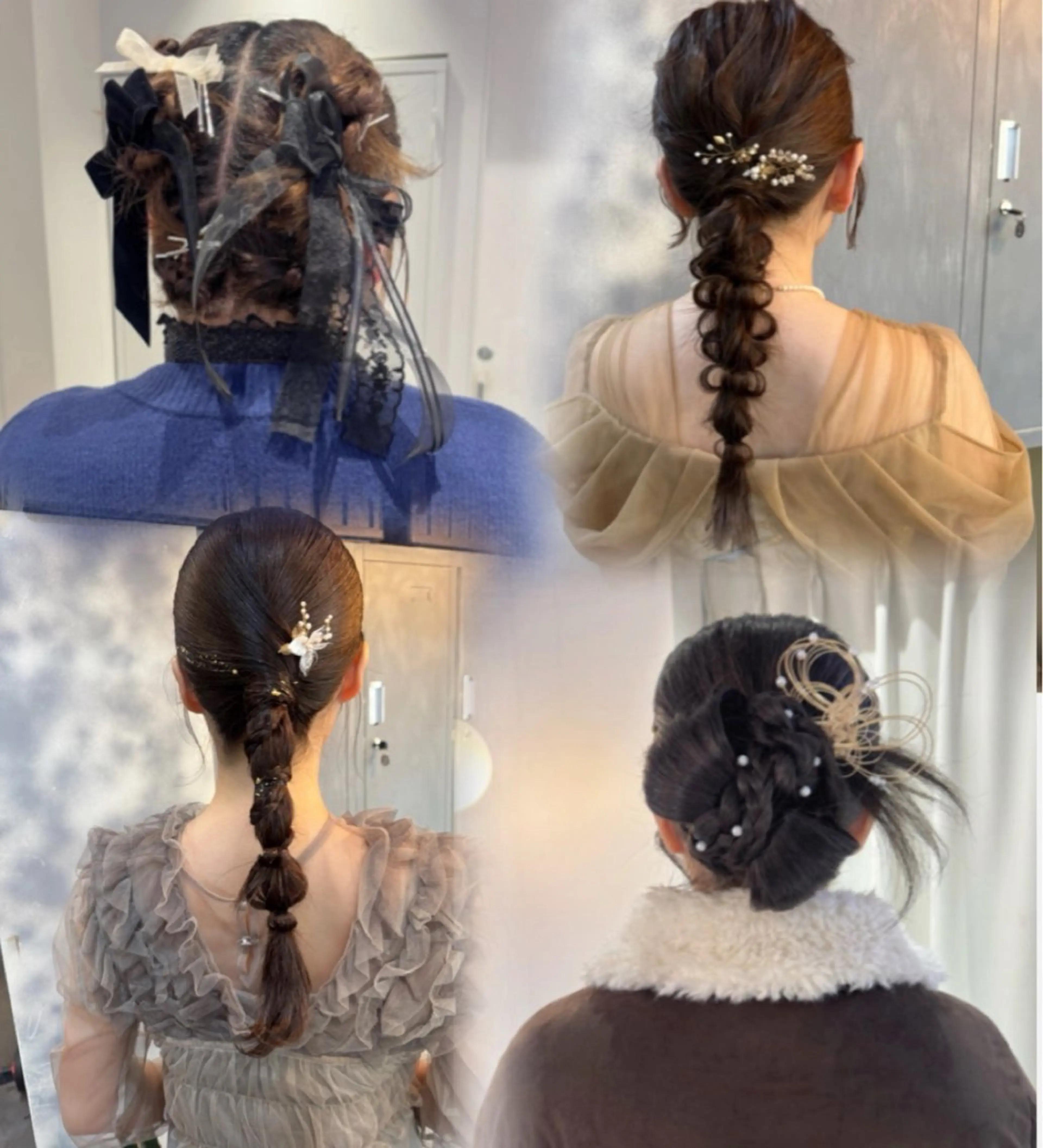 ヘアアレンジ ヘアセット Ami/艶カラー/ レイヤー/ハイトーンのヘアスタイル