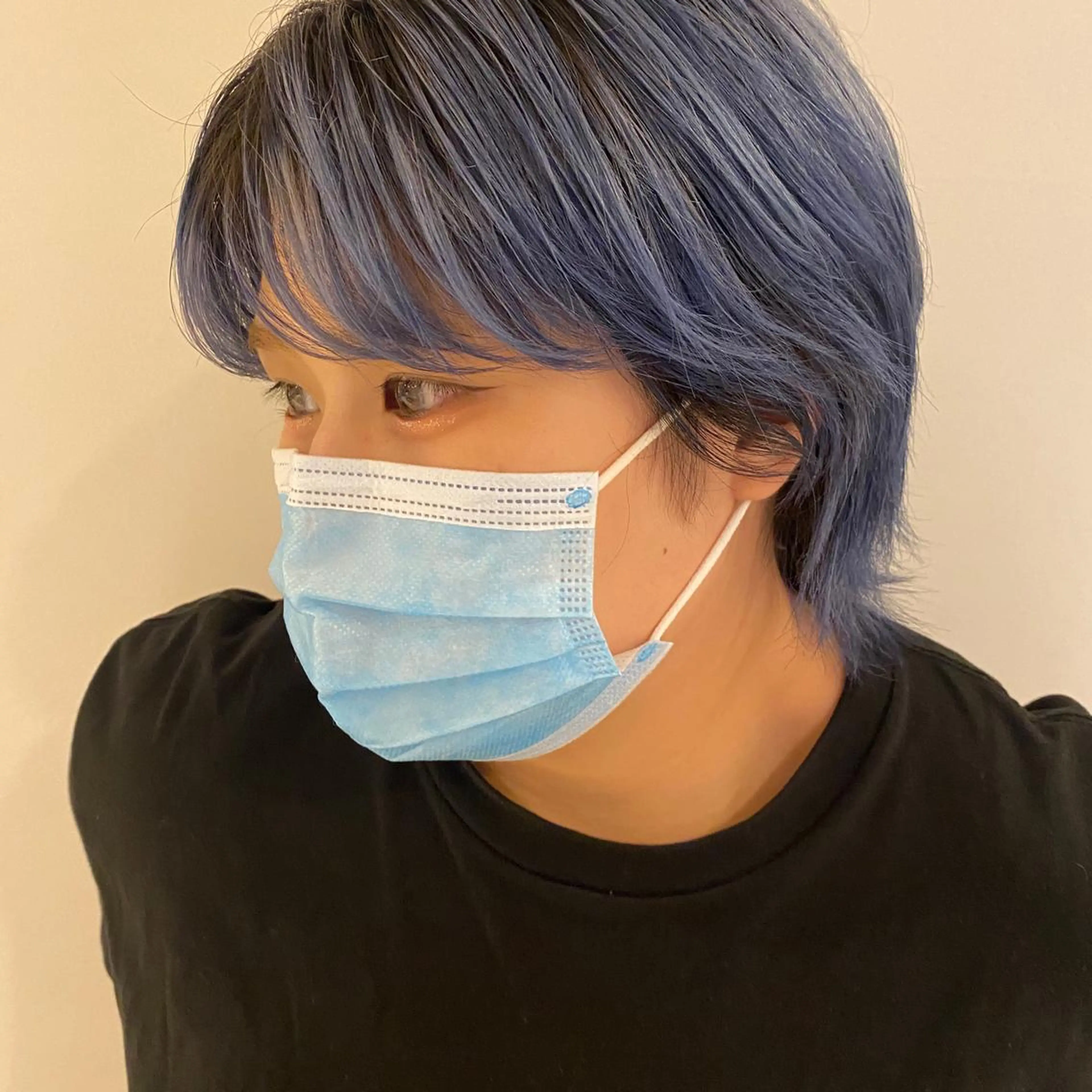 ショート カラー ブルーカラー グラデーションカラー salowin 渋谷　joule所属・美髪矯正 韓国レイヤーのヘアスタイル