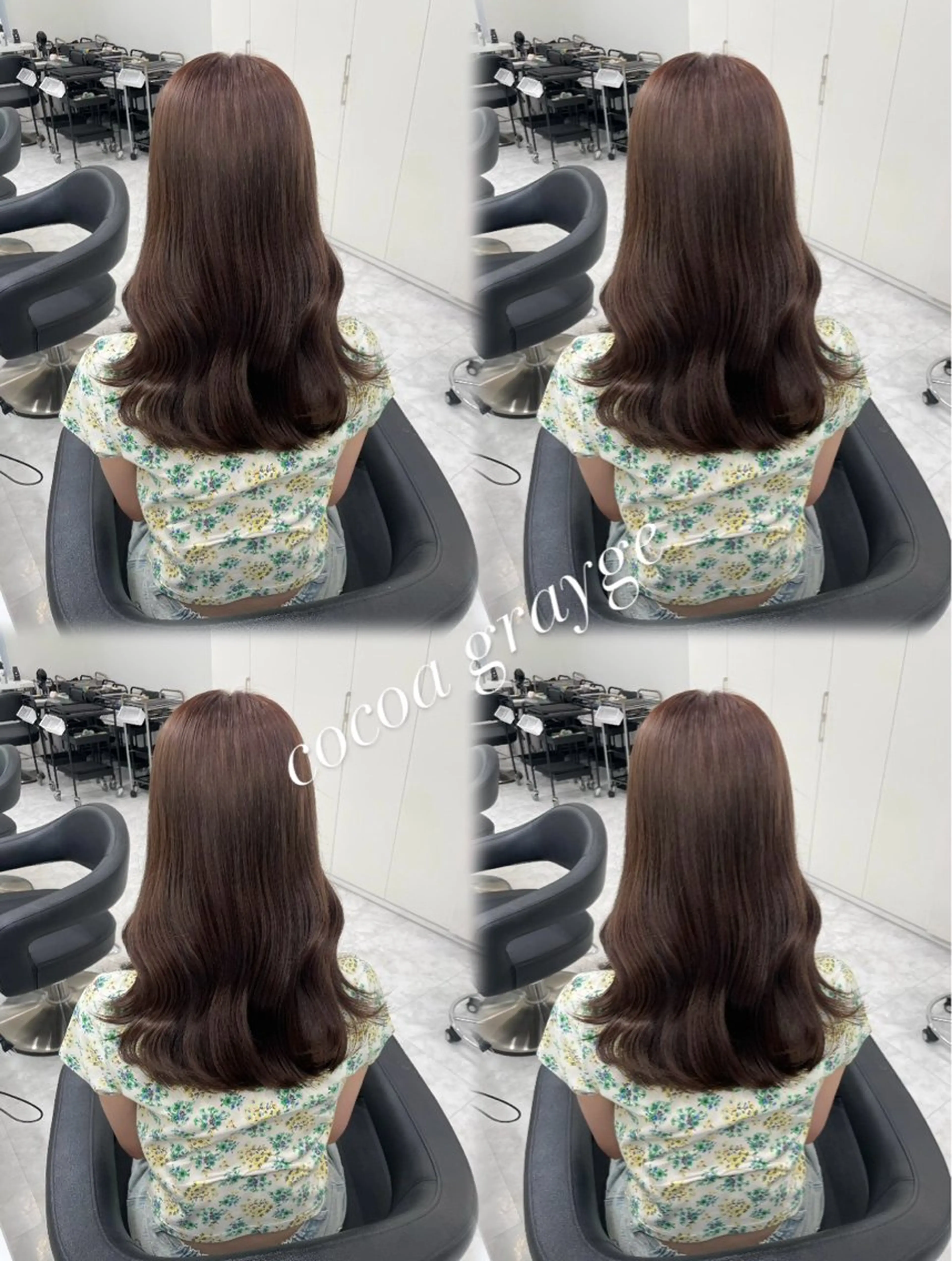 セミロング カラー ヘアアレンジ Ella所属・nana【艶髪】/ レイヤー/縮毛矯正のヘアスタイル