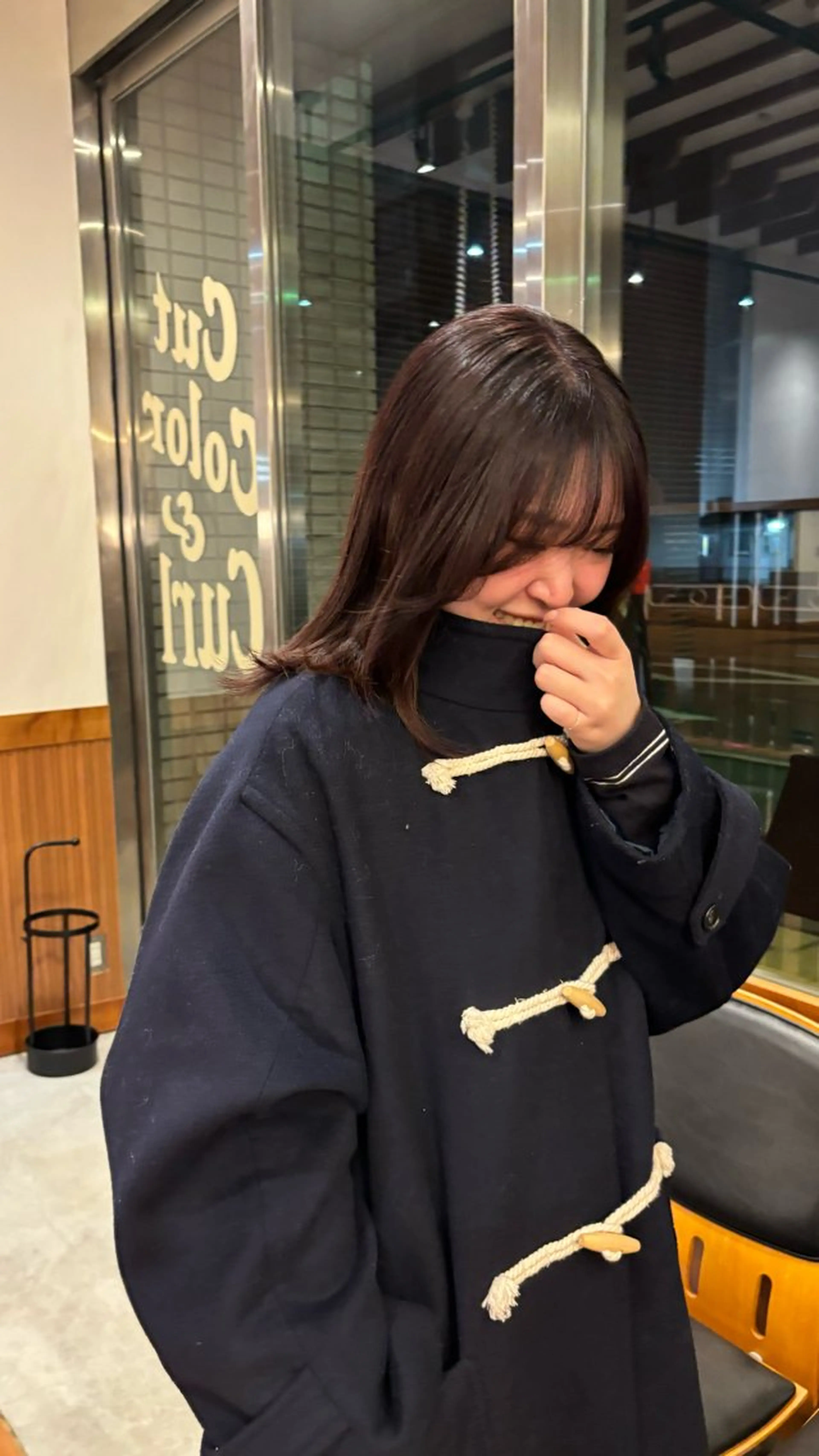 ミディアム カラー ヘアカラー トリートメント SASAnagano 堀内未梨のヘアスタイル