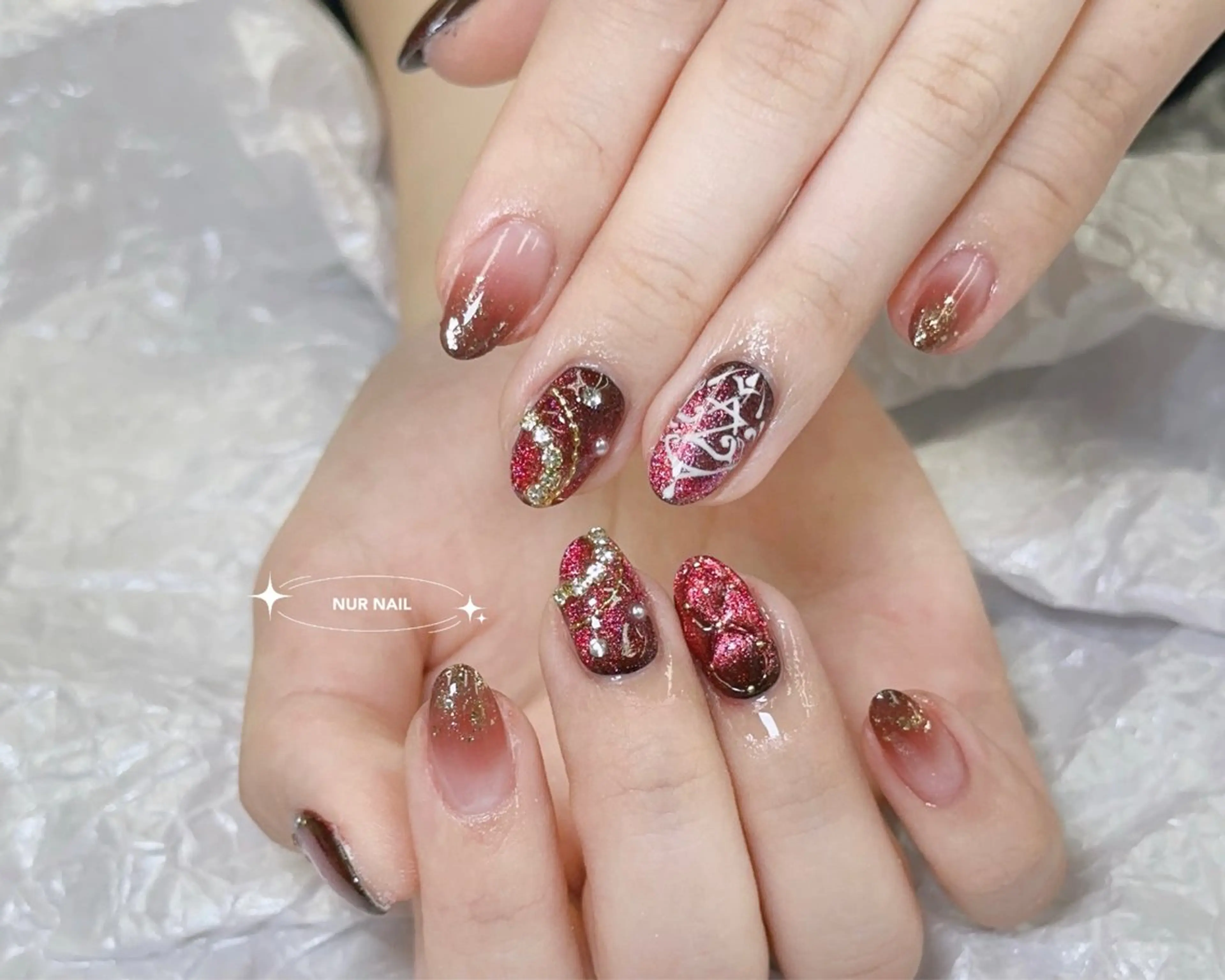 ネイル ハンドネイル ハンドケア 🤎HARU 🧸のネイルデザイン