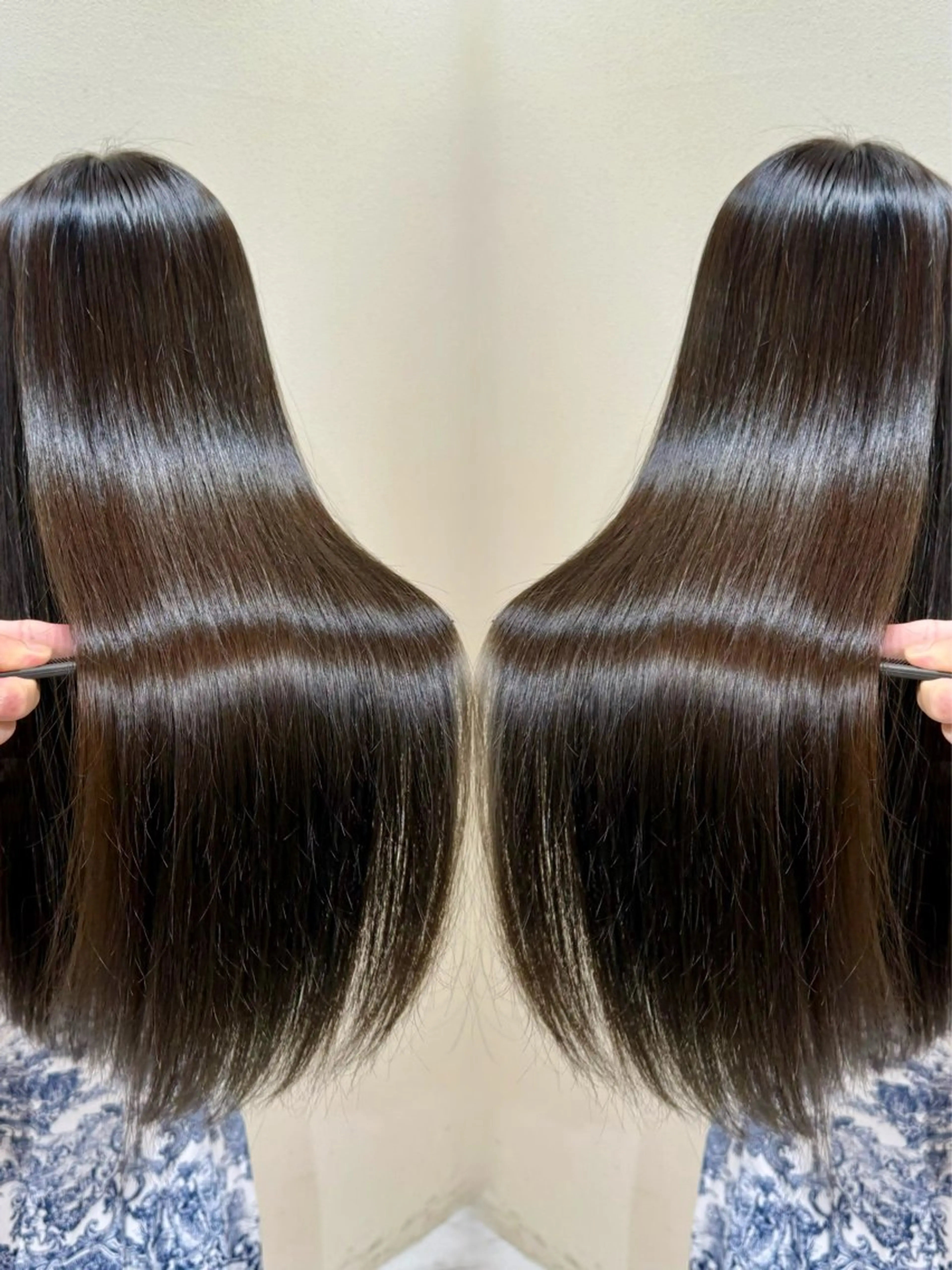 【カットなしのクーポン】髪質改善カラー+髪質改善縮毛矯正+髪質改善トリートメントの写真