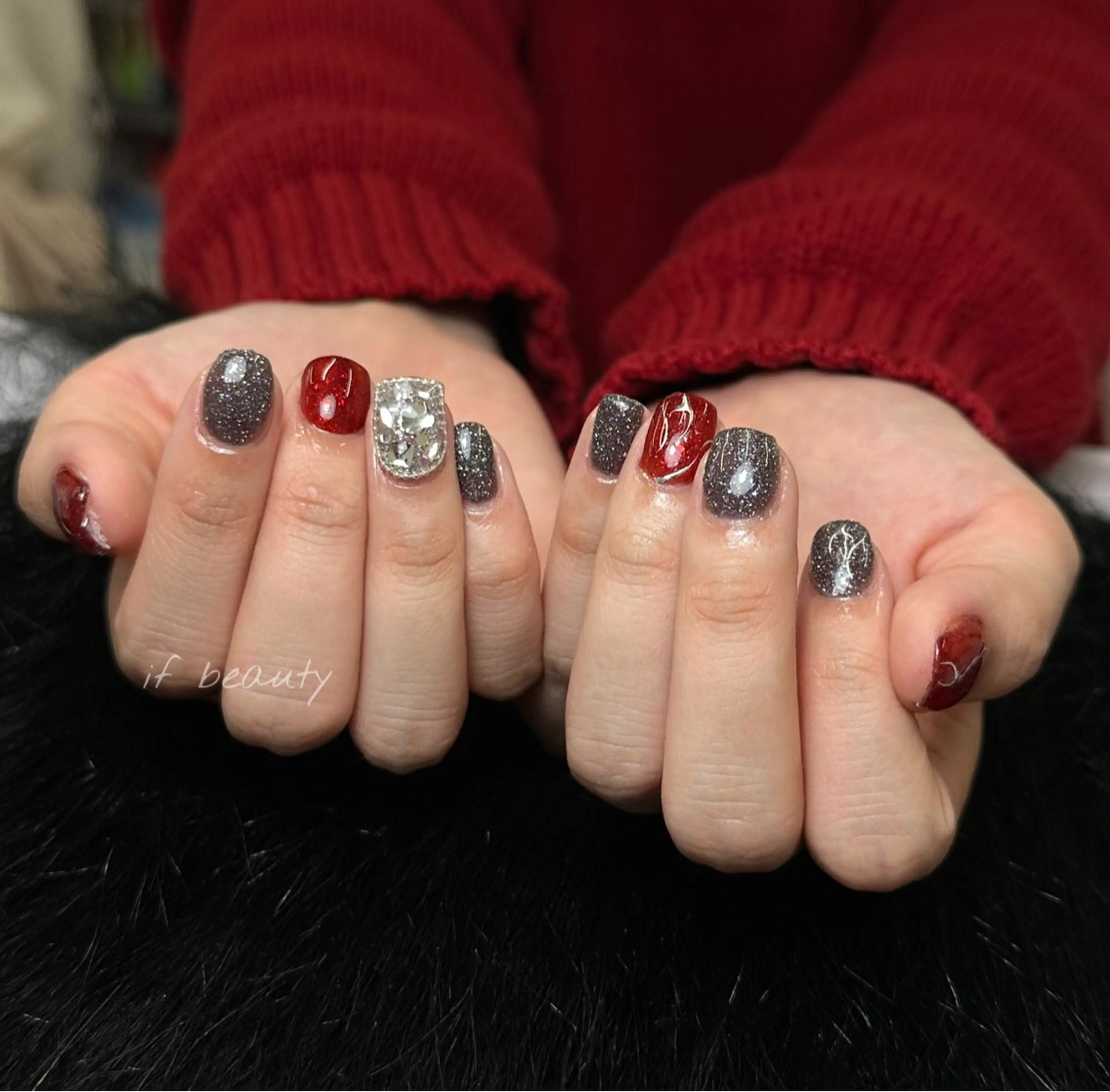 ネイル ハンドネイル if Hair＆Nail Salon所属・IKA /海外ネイル /個性派/ワンホンのネイルデザイン