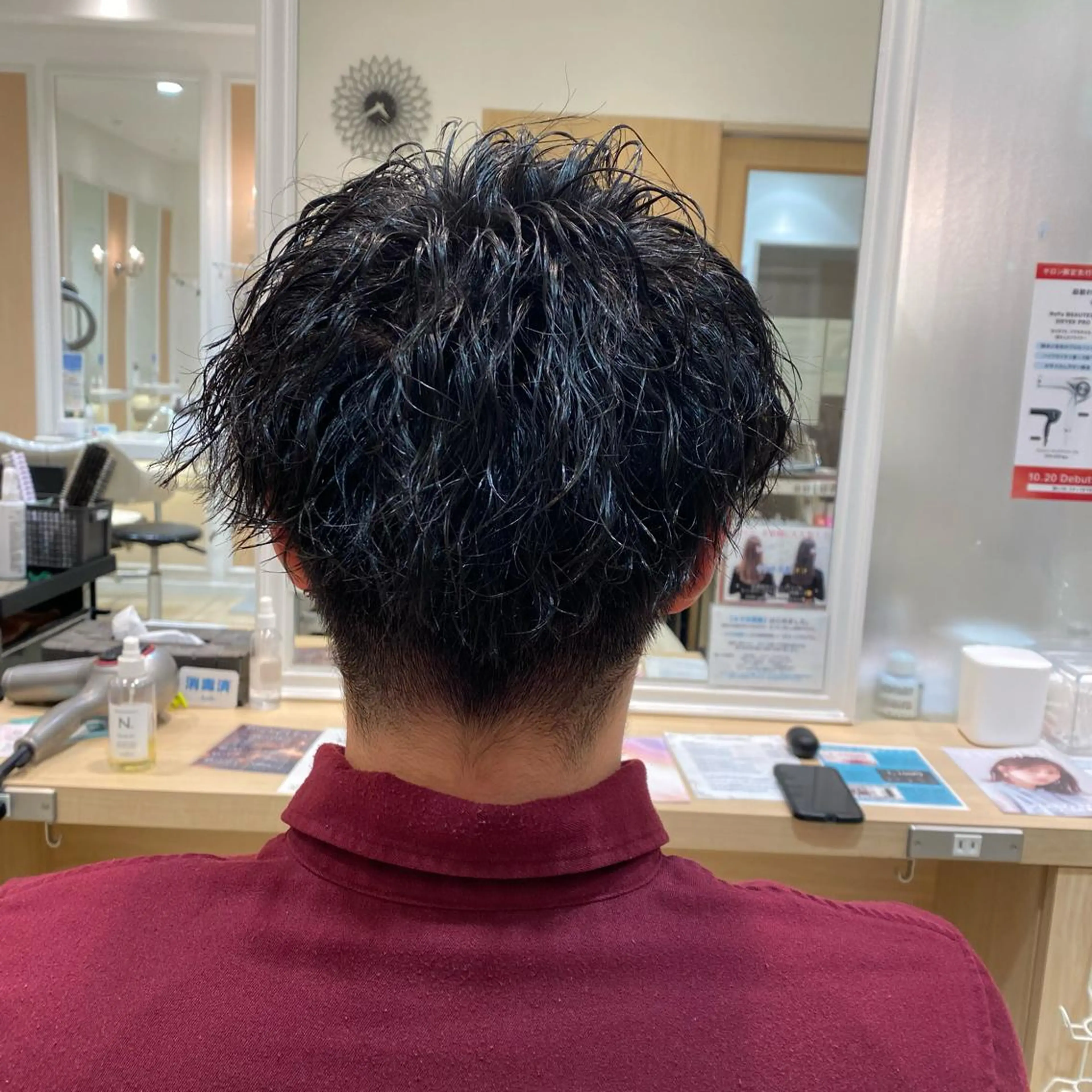 ショート パーマ メンズ カット パーマ メンズ特化型美容師 栗山勇人のヘアスタイル