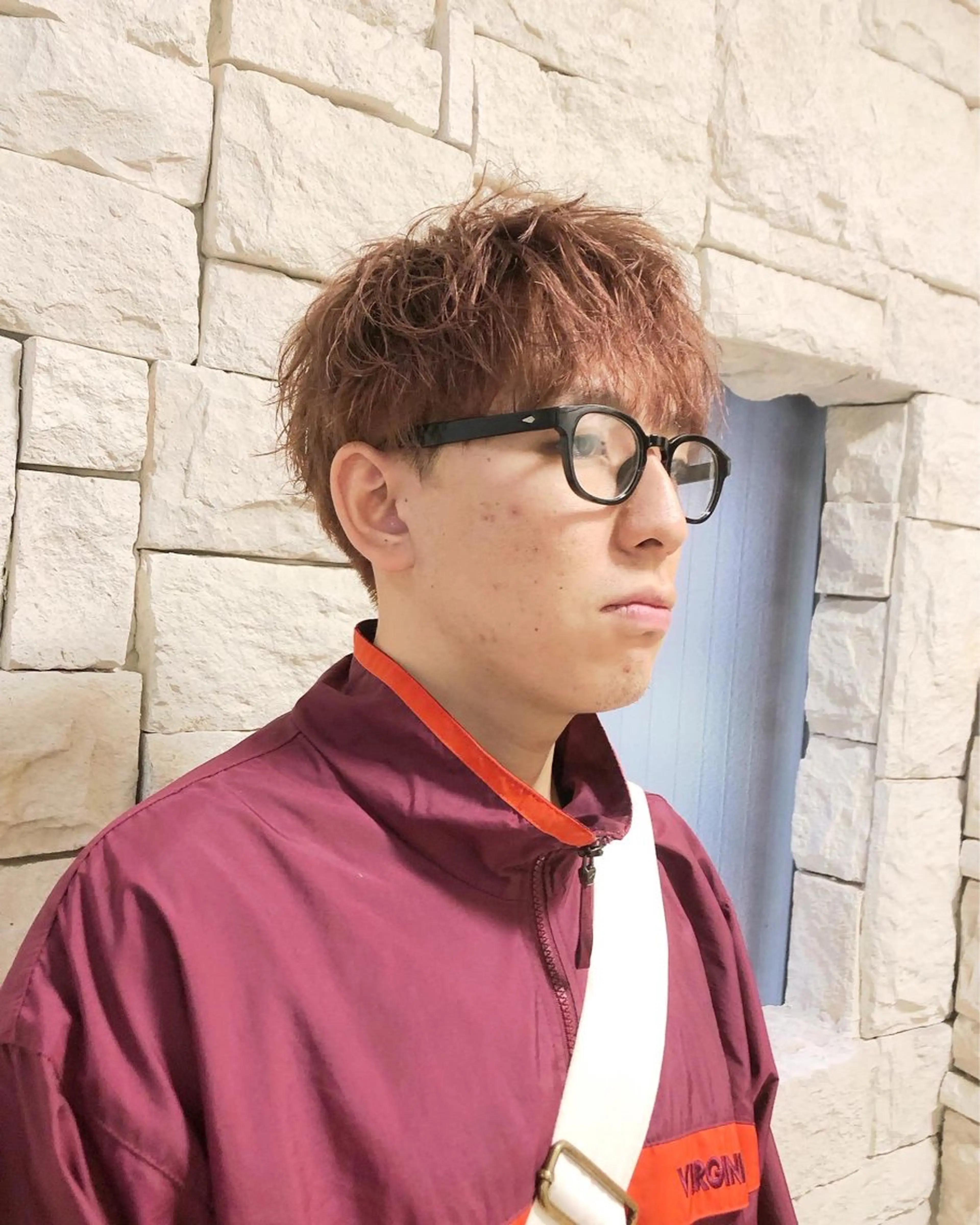 カラー ヘアアレンジ メンズ メンズブリーチ ベージュカラー ブリーチ ピンクカラー ピンクベージュ カット ヘアカラー トリートメント ヘアセット ainico+所属・メンズ特化✂️栗原 侑也のヘアスタイル