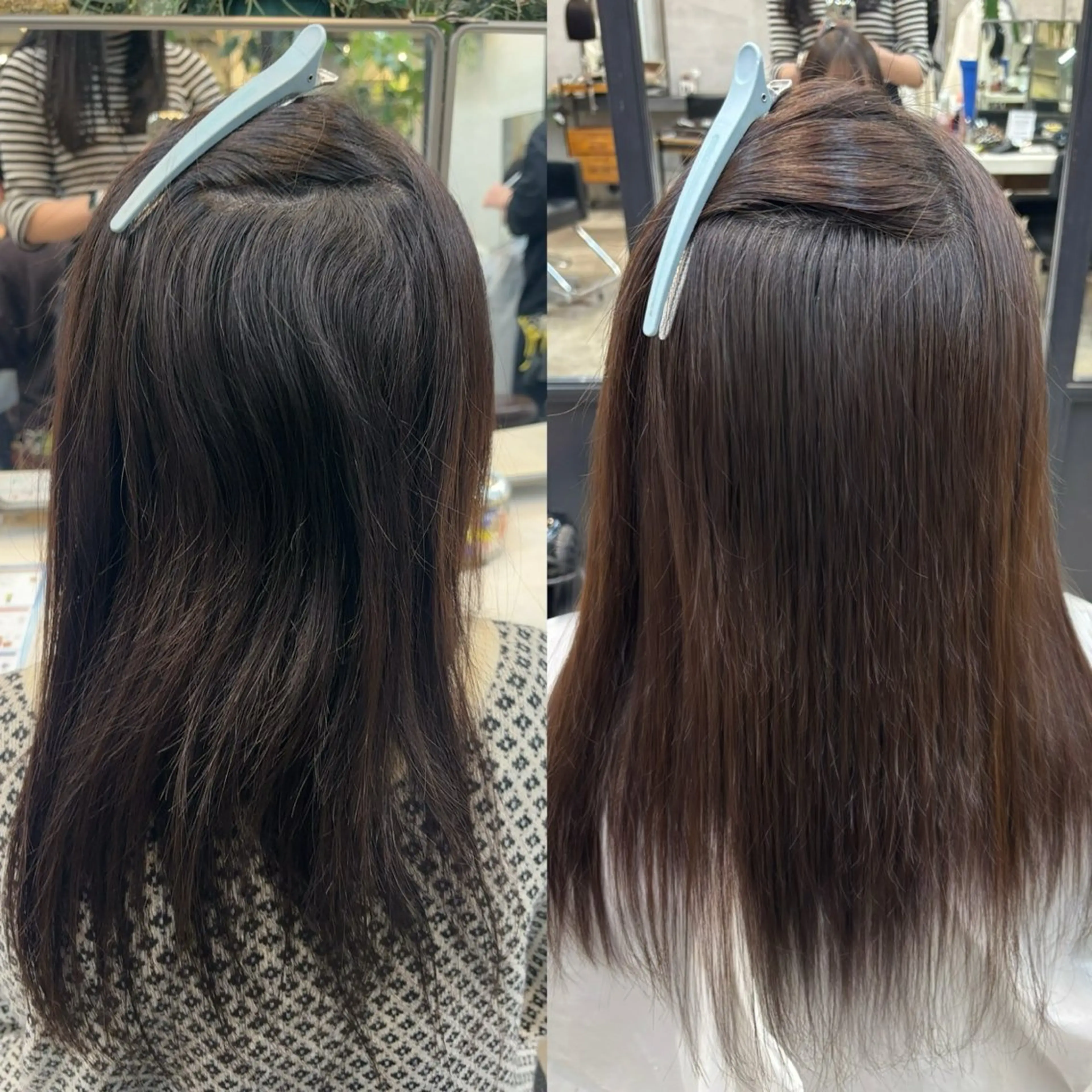 セミロング 縮毛矯正 可愛いstyling おしえます♡🌸冬桜のヘアスタイル