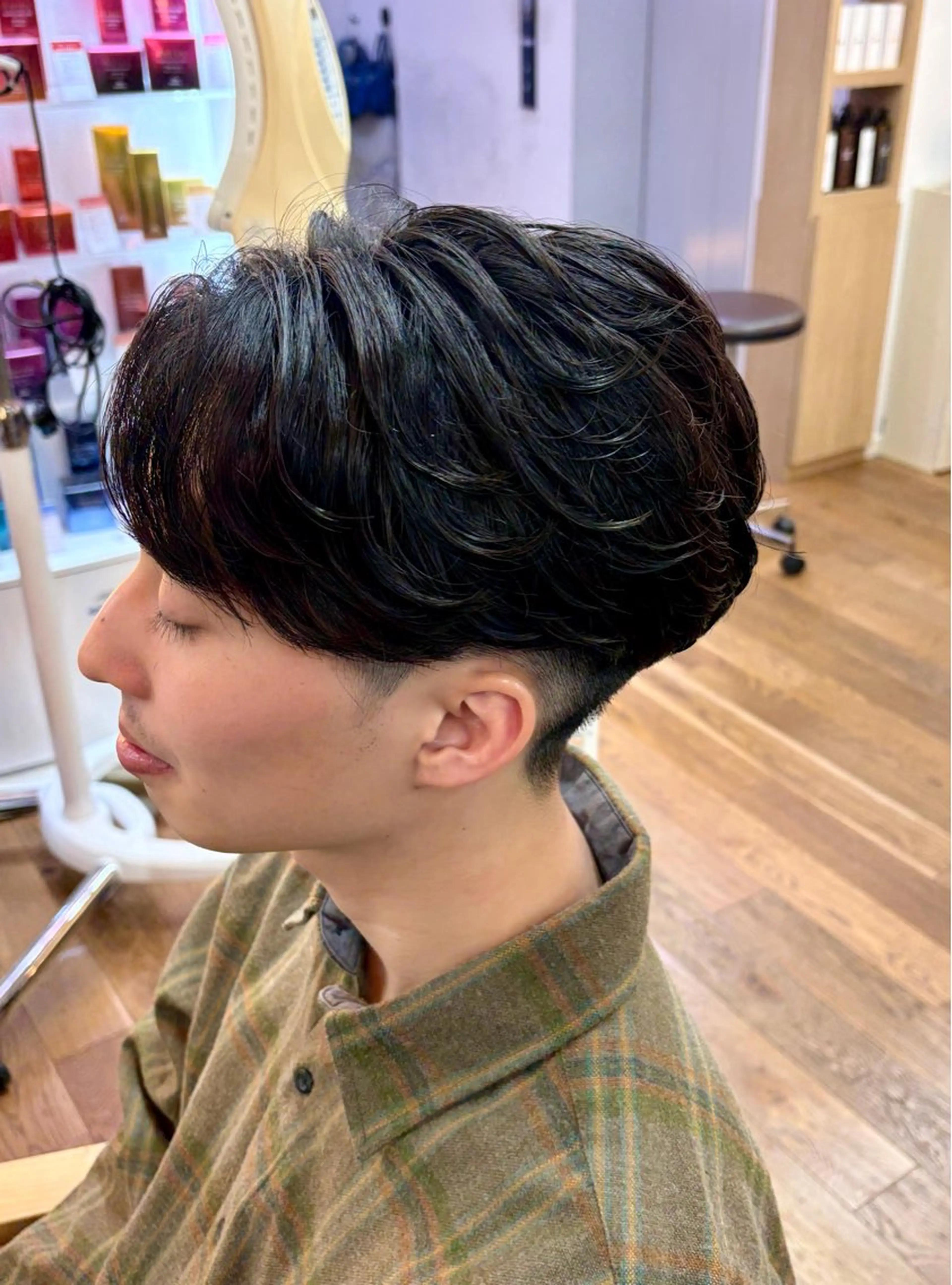 ショート パーマ メンズ フェザーパーマ メンズパーマ 学生（メンズ向け） 学生 カット パーマ メンズ✨パーマ 大室雄基のヘアスタイル