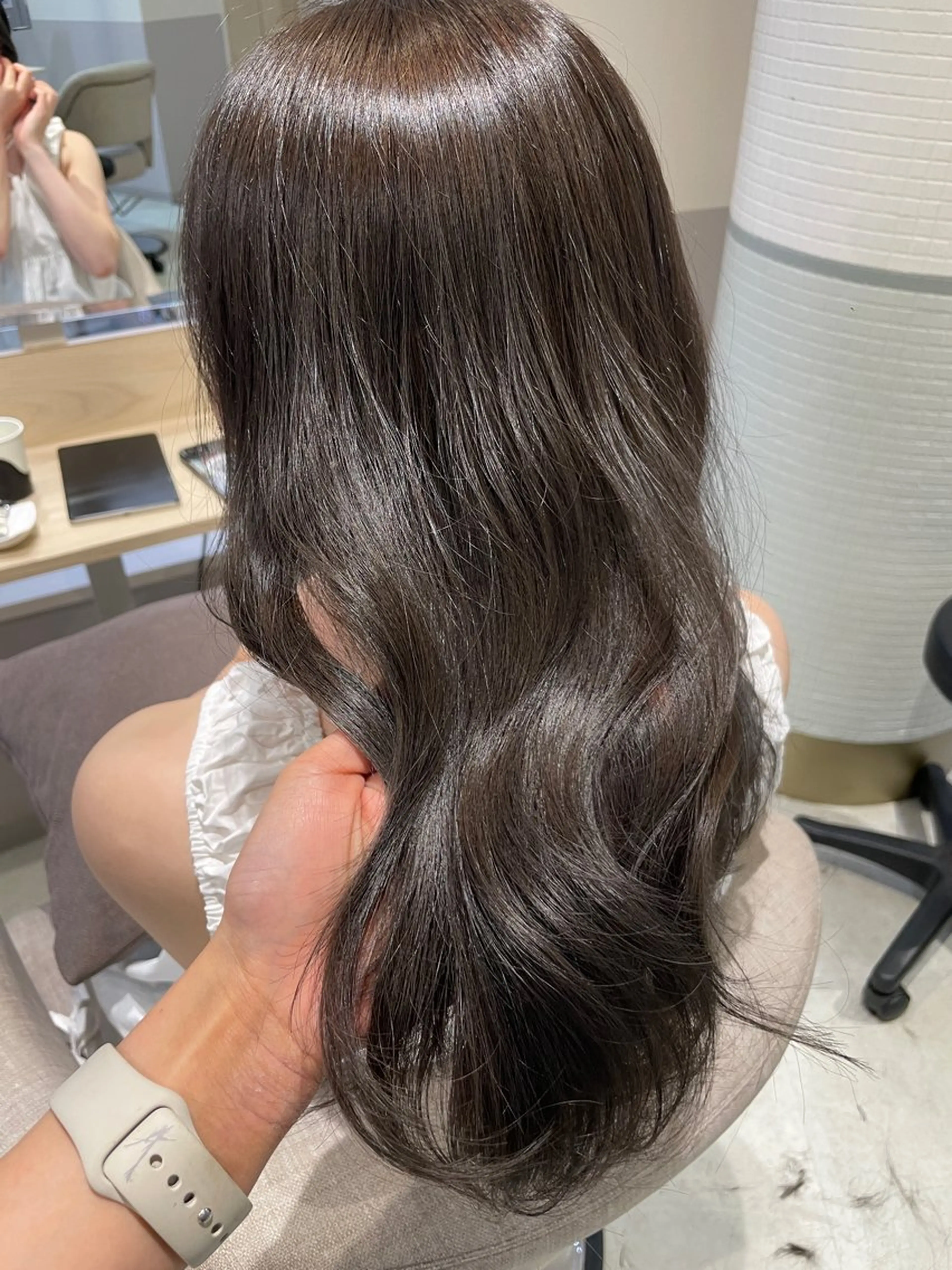 セミロング カラー カット ヘアカラー HARUKA韓国ヘア /Luana梅田のヘアスタイル