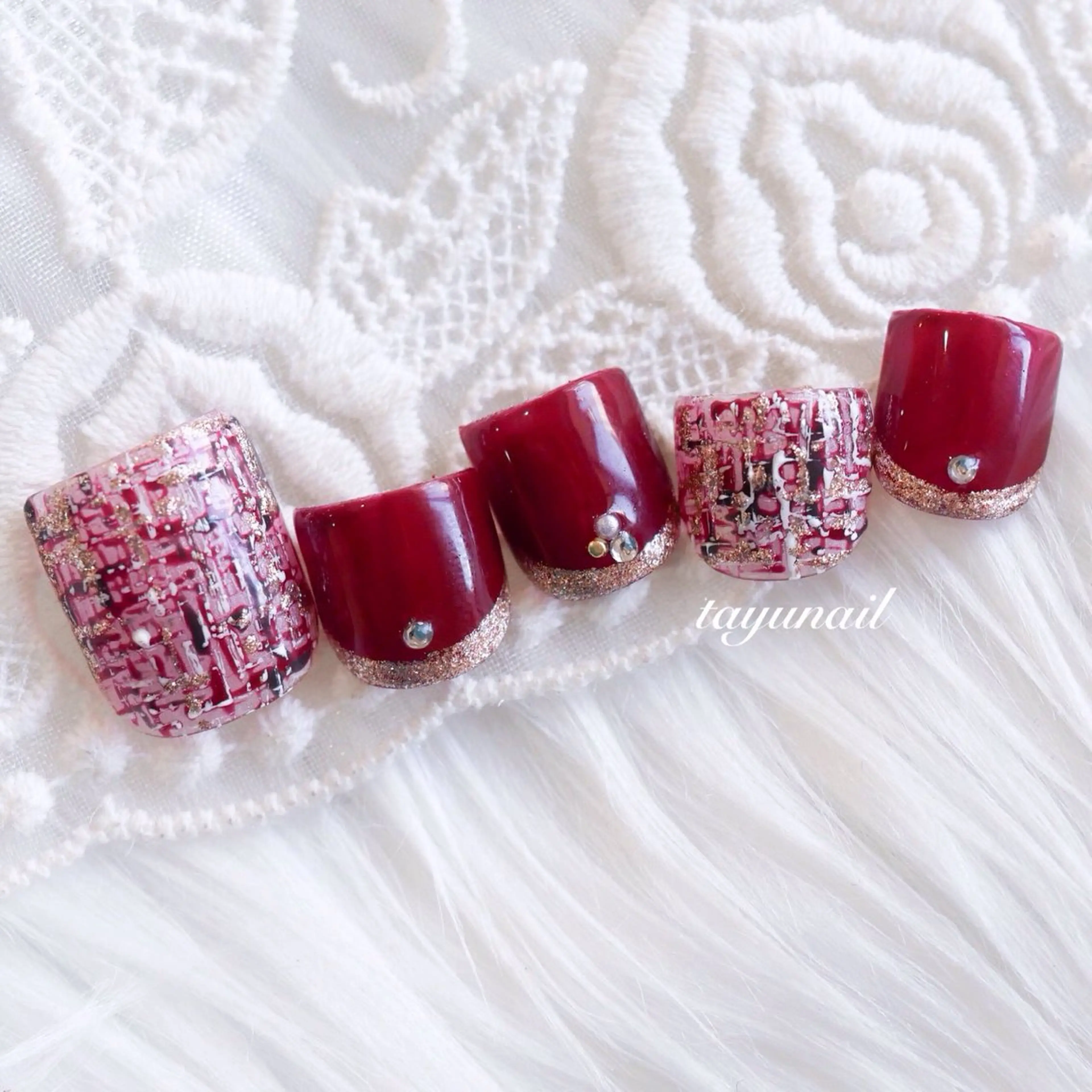 ネイル アートネイル ジェルネイル パラジェル フットネイル ネイルサロン・ネイルスクール たゆnail所属・ネイルサロン 【たゆnail】のネイルデザイン