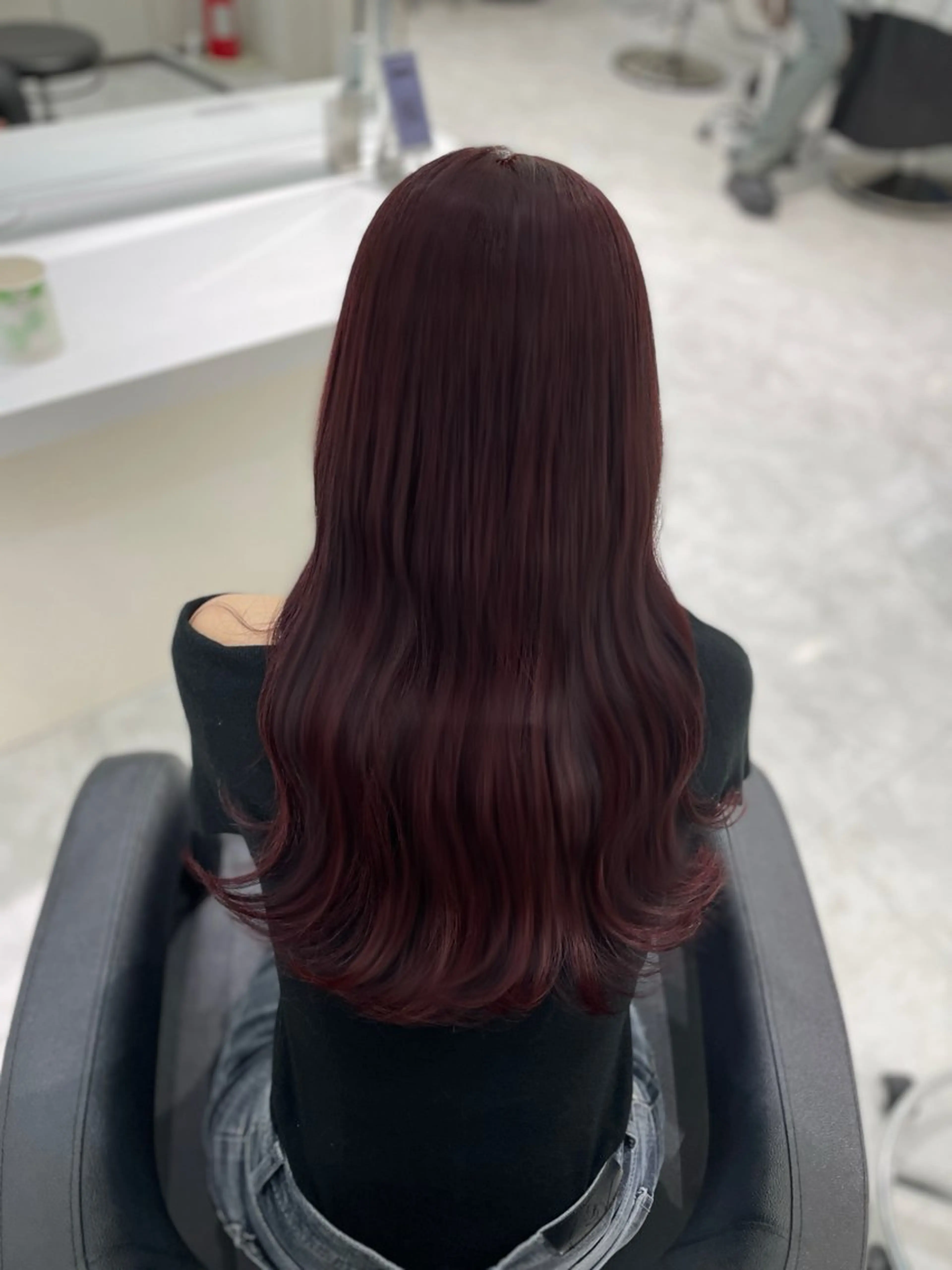 ロング カラー ヘアアレンジ ヘアカラー ♥️うる艶暖色 銀座♥️mioのヘアスタイル