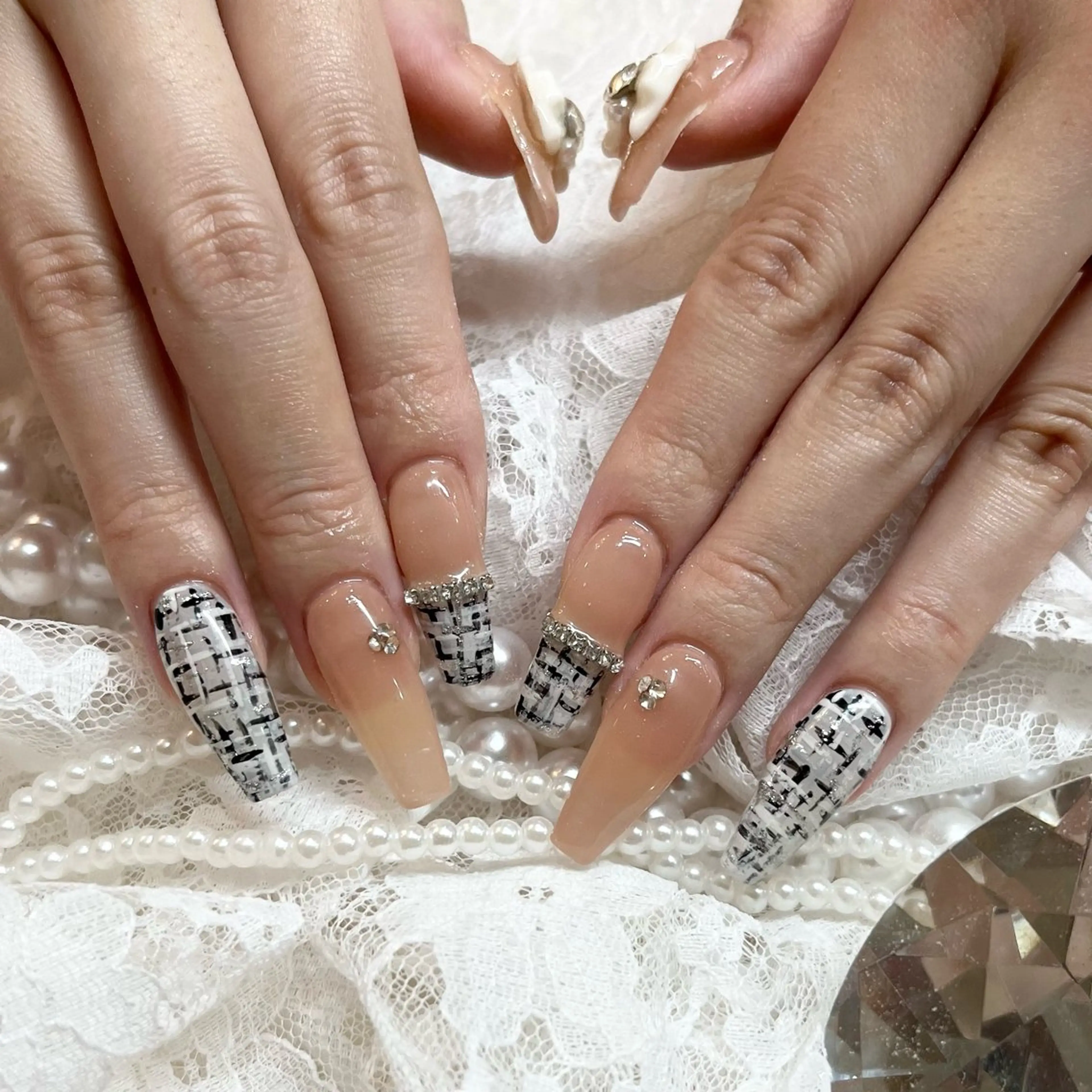 ネイル アートネイル 長さ出し ネイルチップ ハンドネイル Nail Salon Elpis所属・Nail Salon Elpisのネイルデザイン