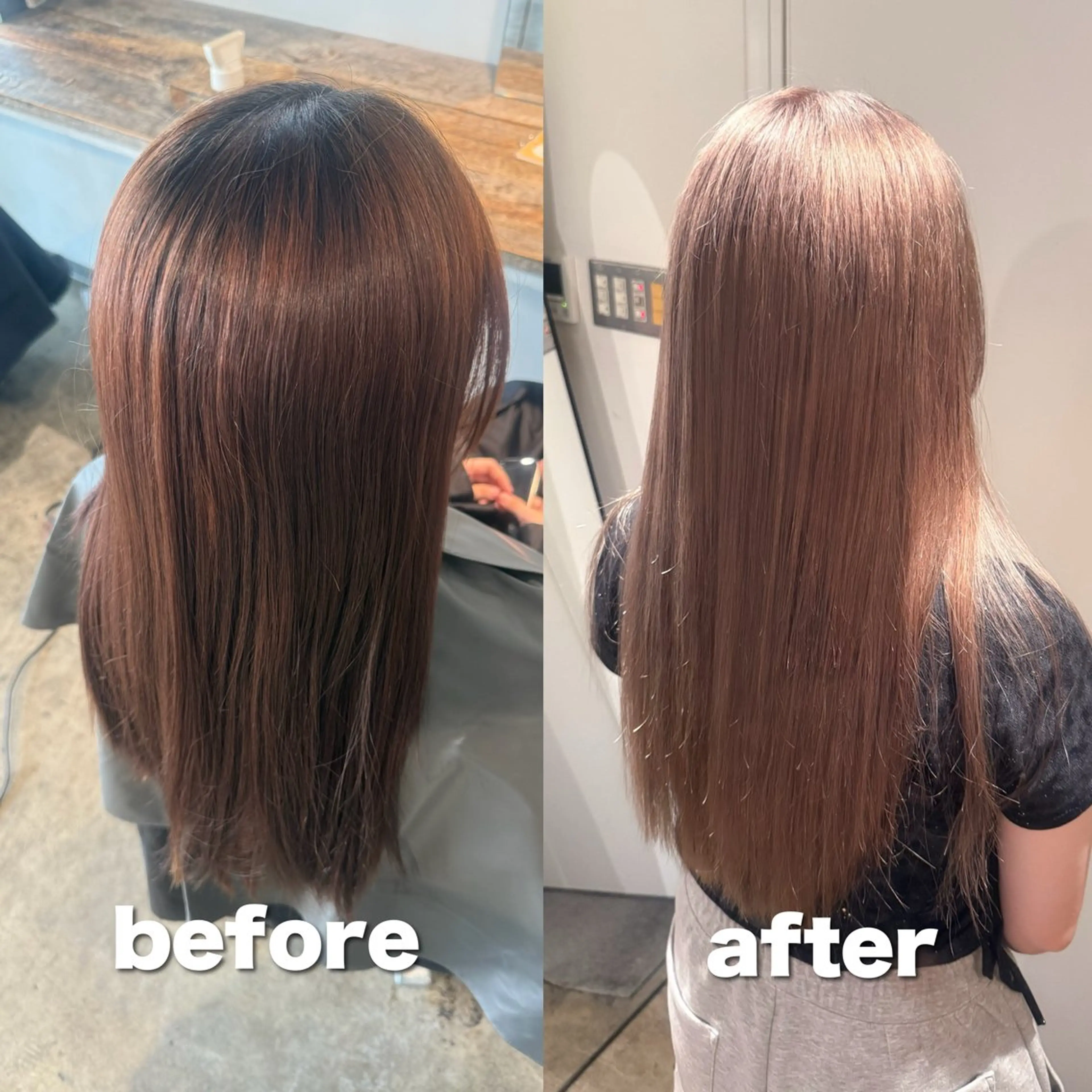 ロング カラー ヘアカラー トリートメント 🫧ブリーチモデル/ 透明感カラー /みきのヘアスタイル