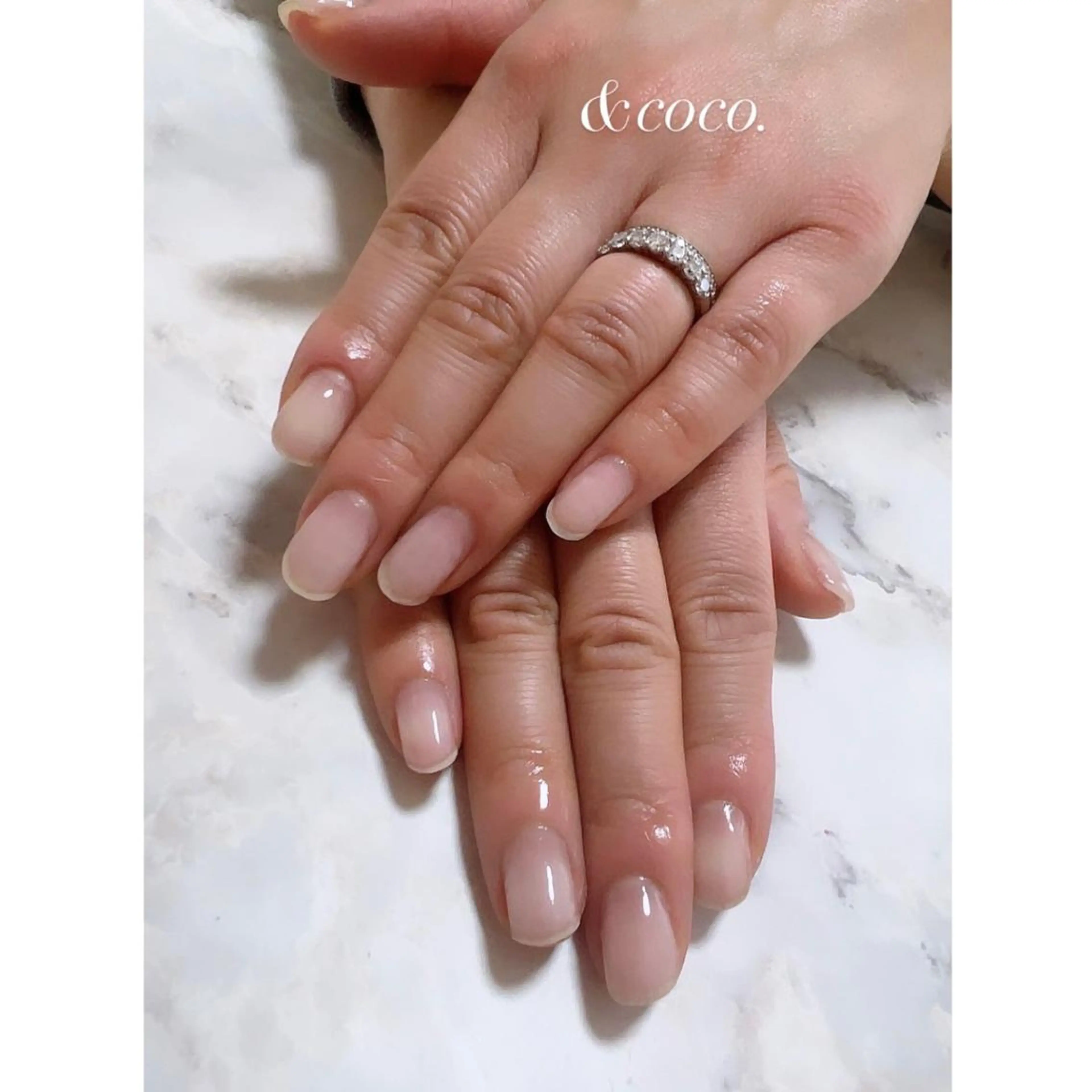 hand nail (クリアジェルのみ)💅オフ無しの写真