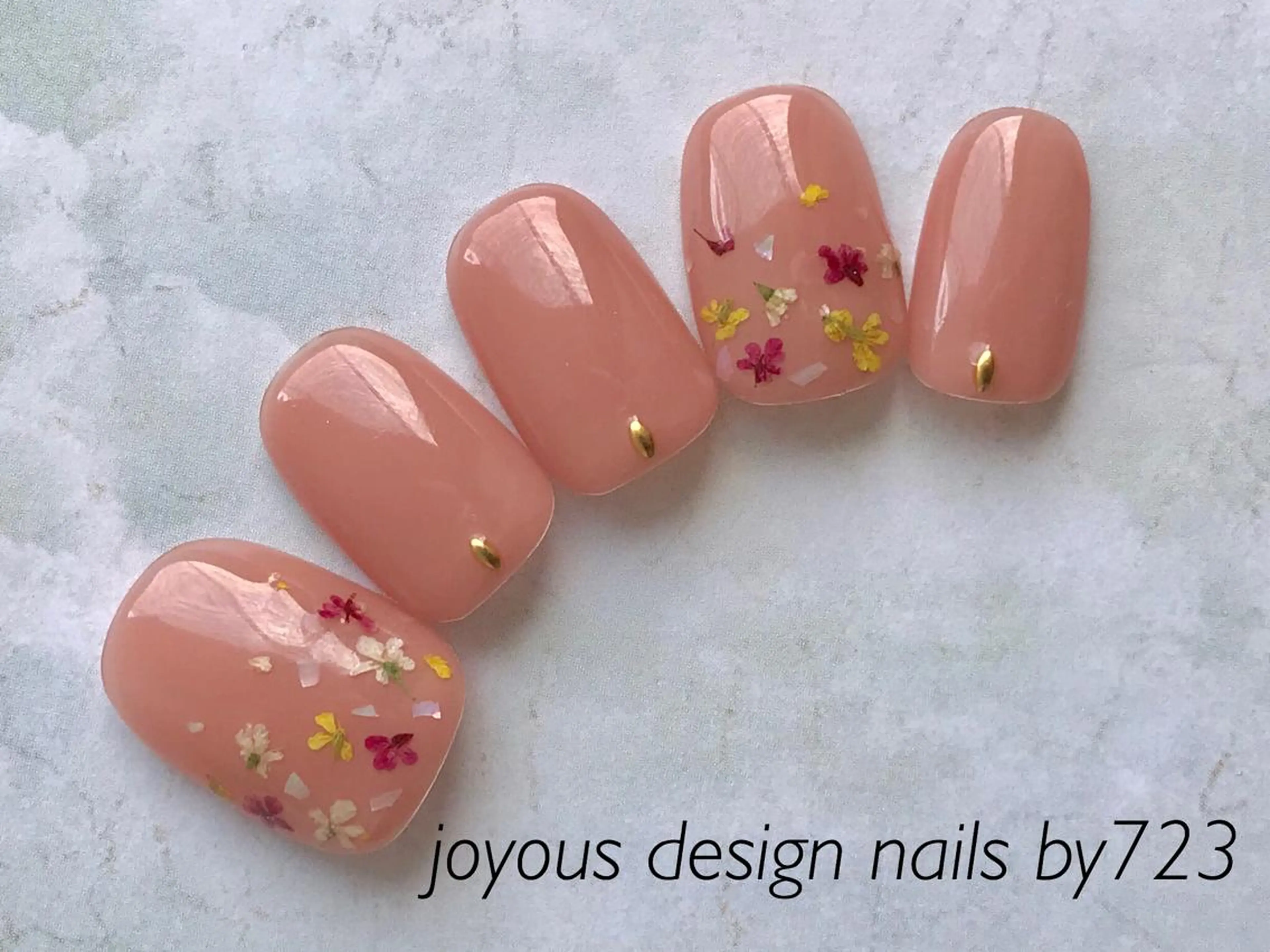 ネイル フラワーネイル jdn natsumiのネイルデザイン