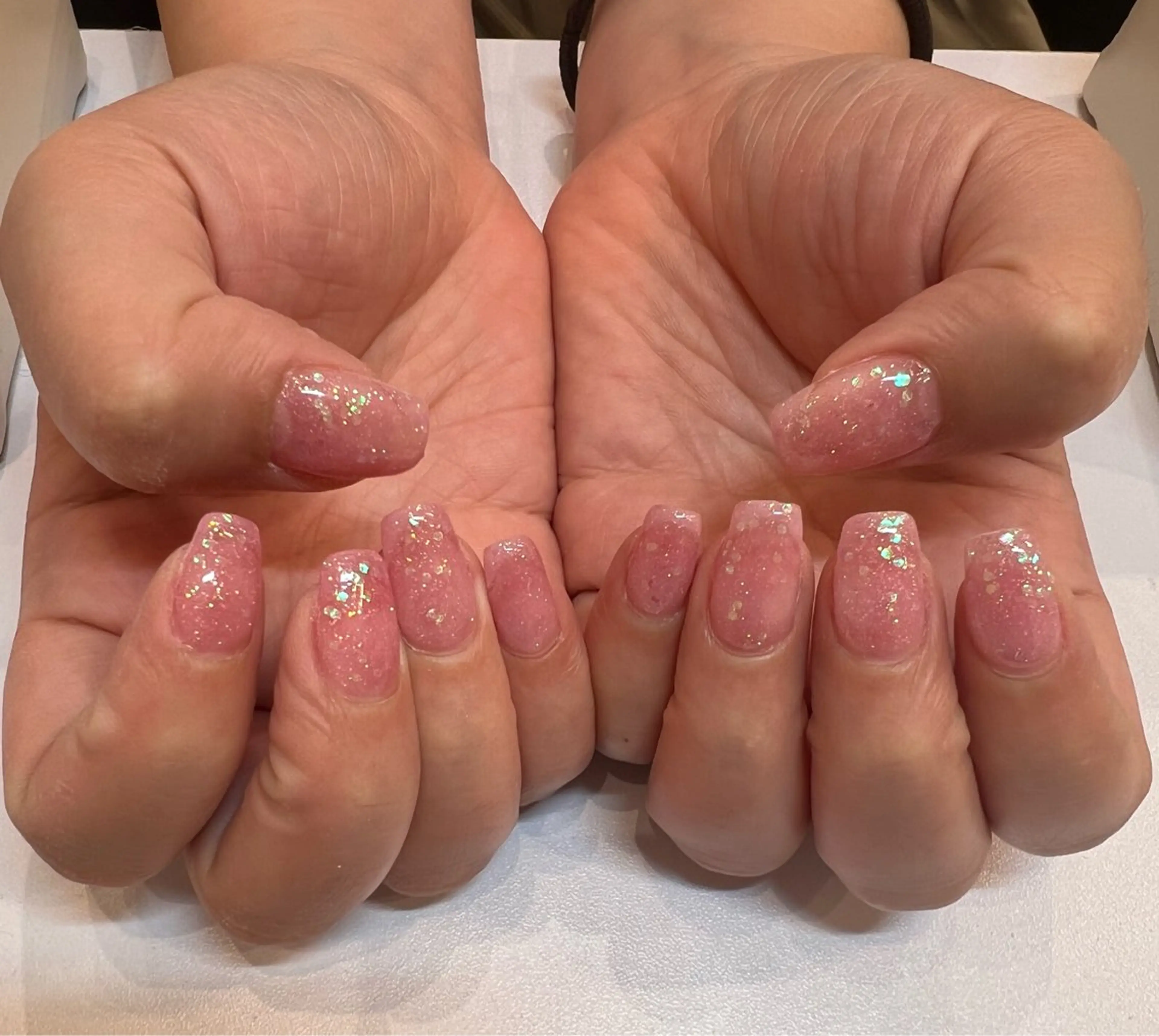 ネイル ラメ(グリッター) ワンカラーネイル ハンドネイル EYE LASH PLAZA&NAIL所属・Tanaka Yuriのネイルデザイン