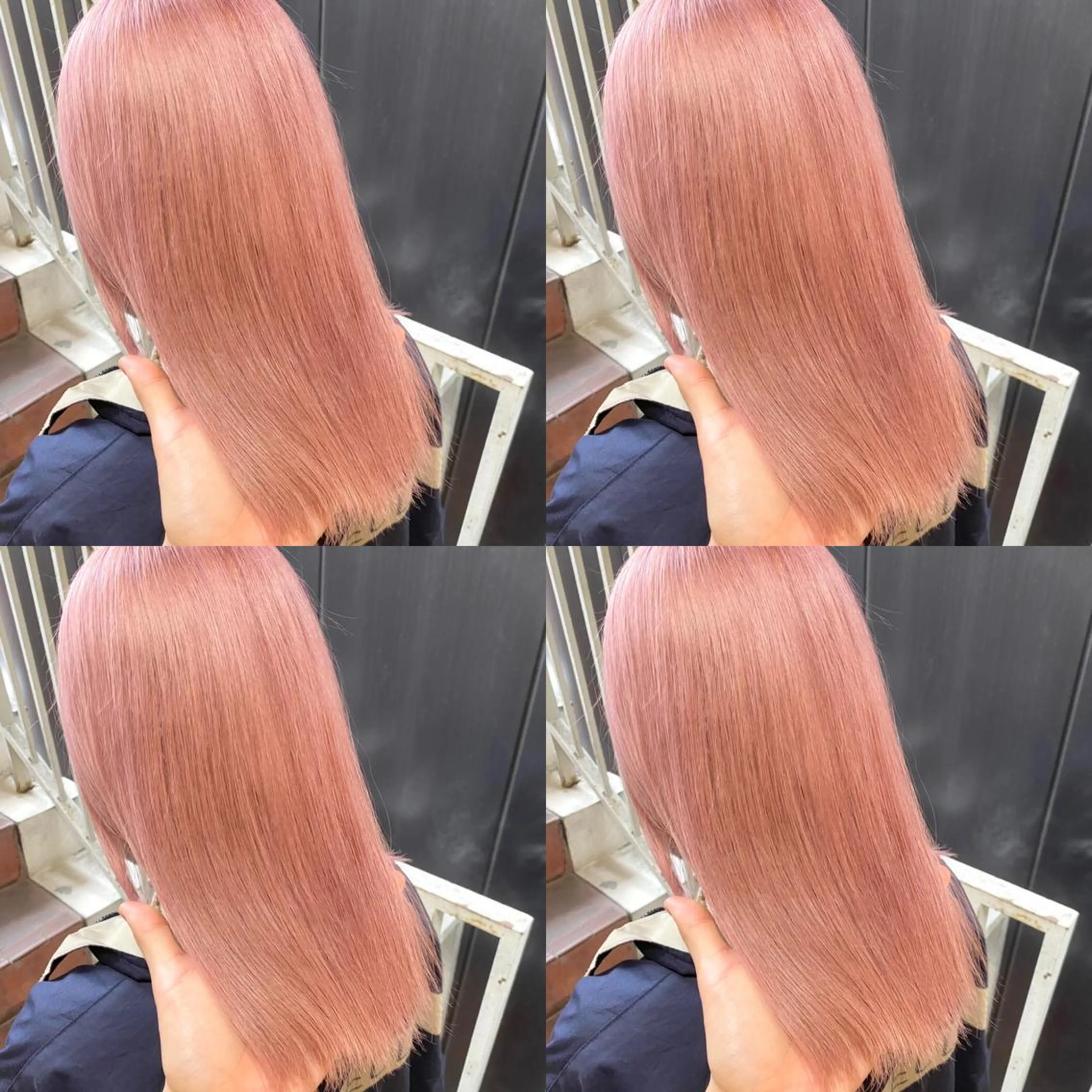 セミロング カラー セミロングパーマ アッシュ ベージュカラー ハイライトカラー ハイトーンカラー ヘアカラー トリートメント ご予約 宜しくお願いします！のヘアスタイル