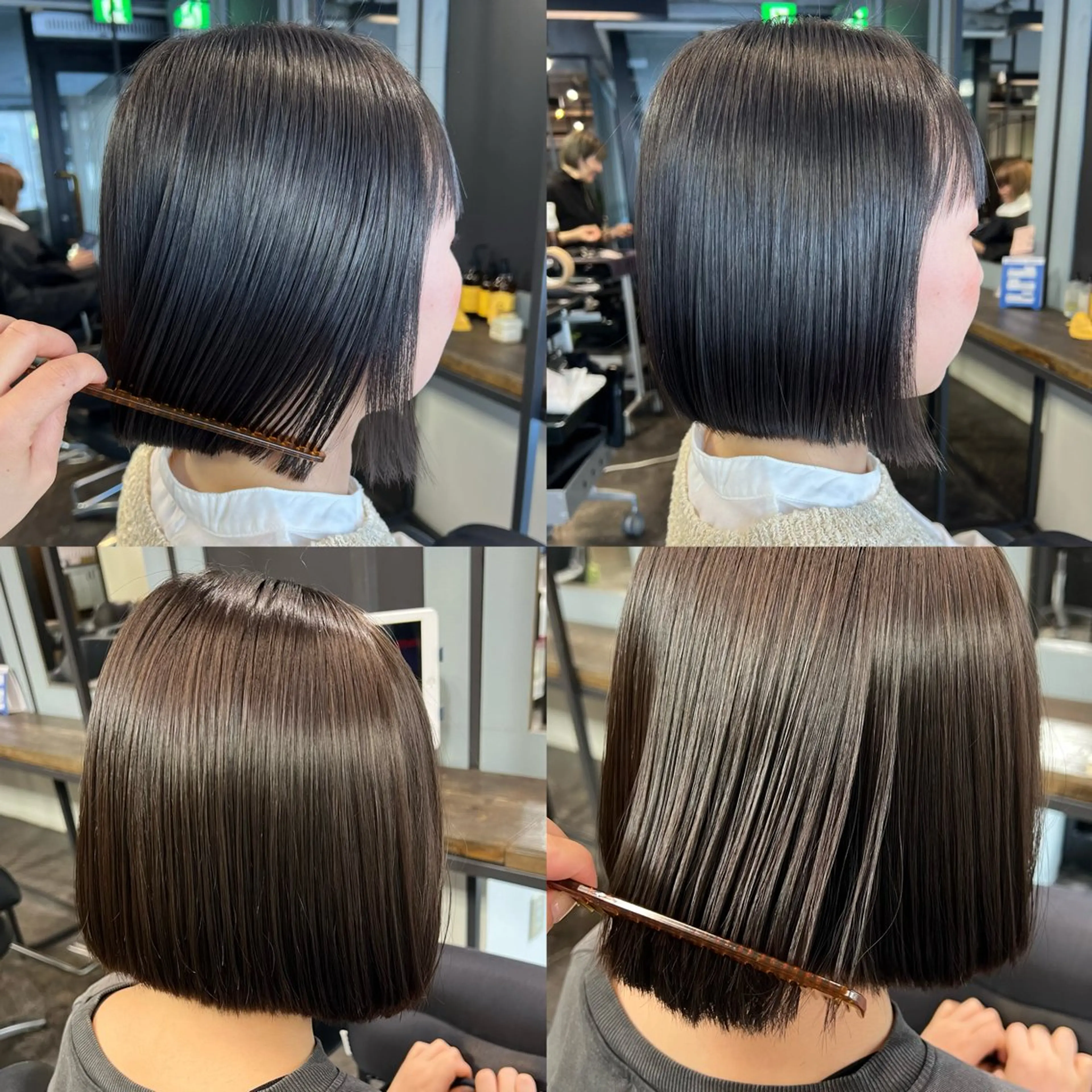 ミディアム ミディアムパーマ 髪質改善 縮毛矯正 縮毛矯正 💘 艶モテ/丁寧 カット💘rina.のヘアスタイル