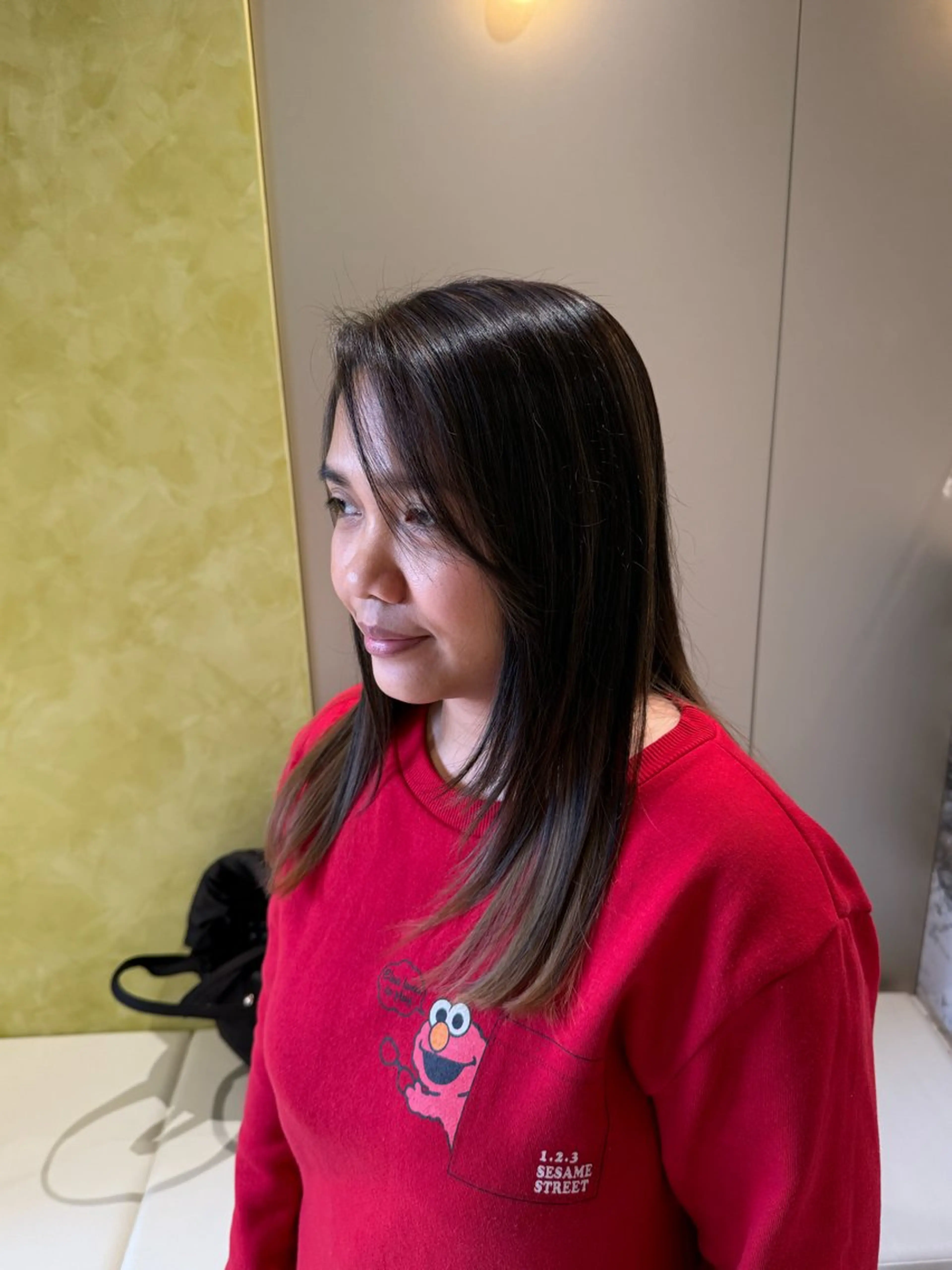 ロング カラー 顔周りカット レイヤーカット カット ヘアカラー La fith rosa所属・miharu🐱 茨木/透明感カラーのヘアスタイル