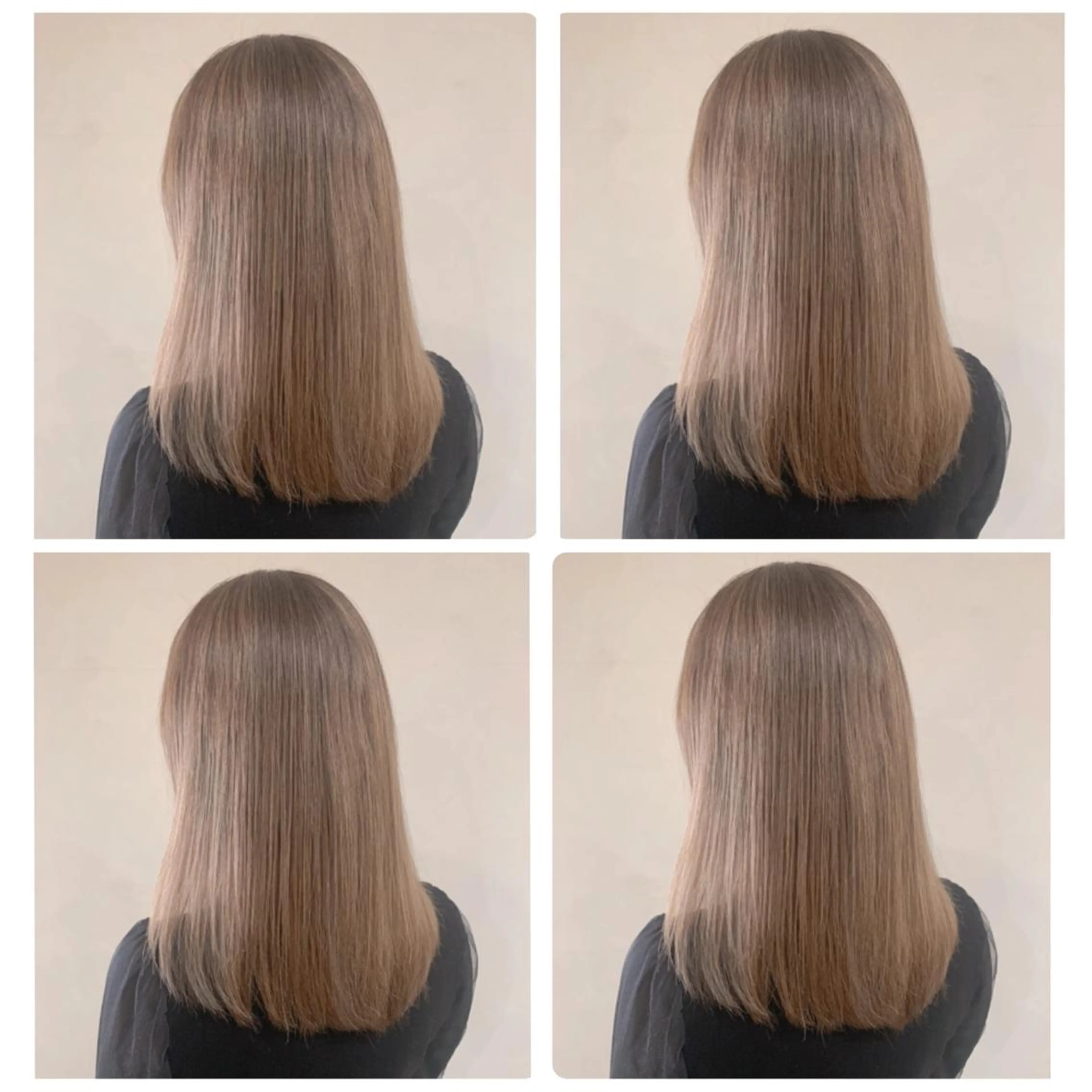 セミロング カラー バレイヤージュ ベージュカラー グラデーションカラー ハイライトカラー オリーブカラー ヘアカラー トリートメント 京都大人女性ショート 徒歩1分/秋山のヘアスタイル