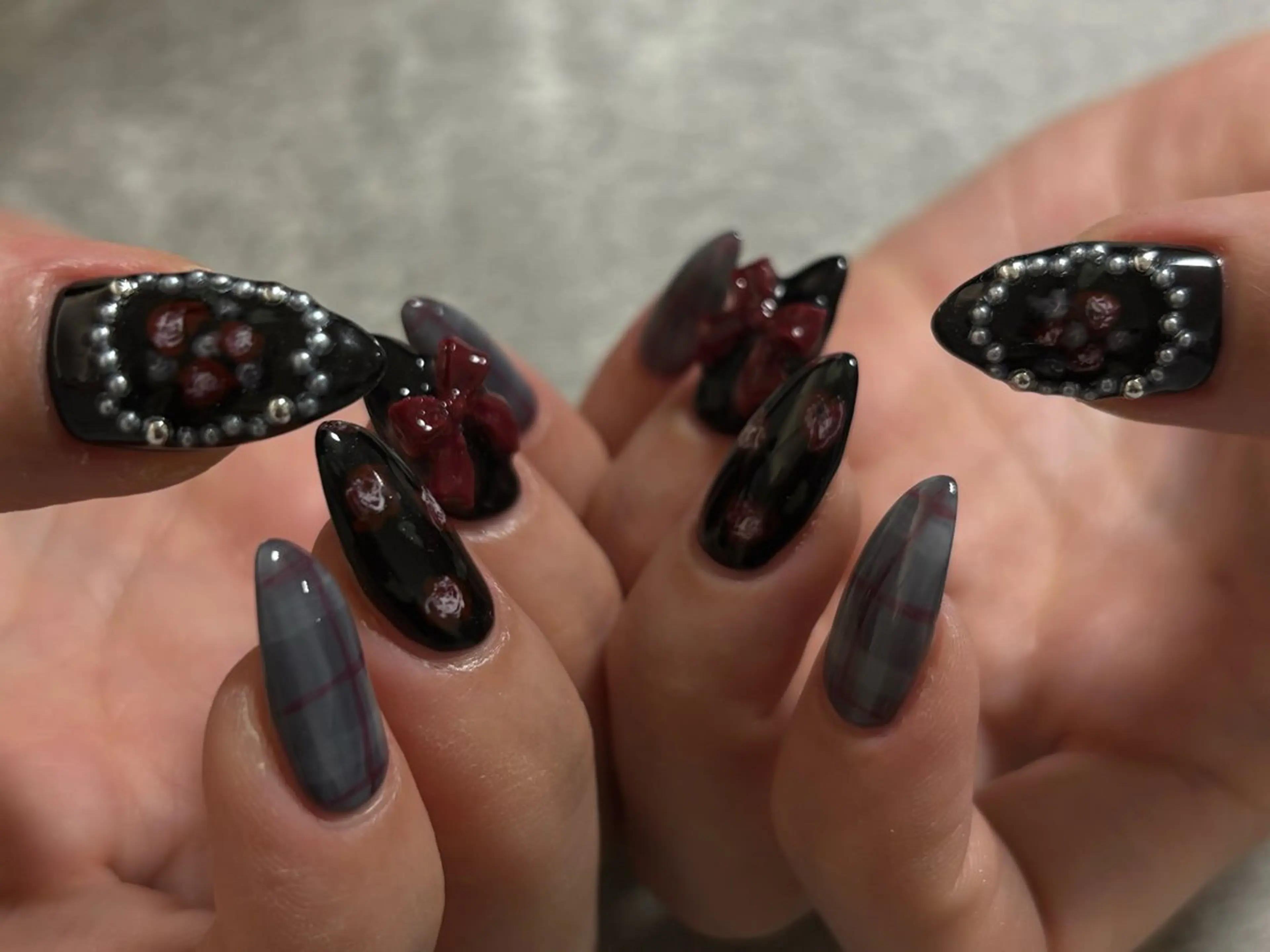 ネイル ハンドネイル Protea きぬがわ らむのネイルデザイン