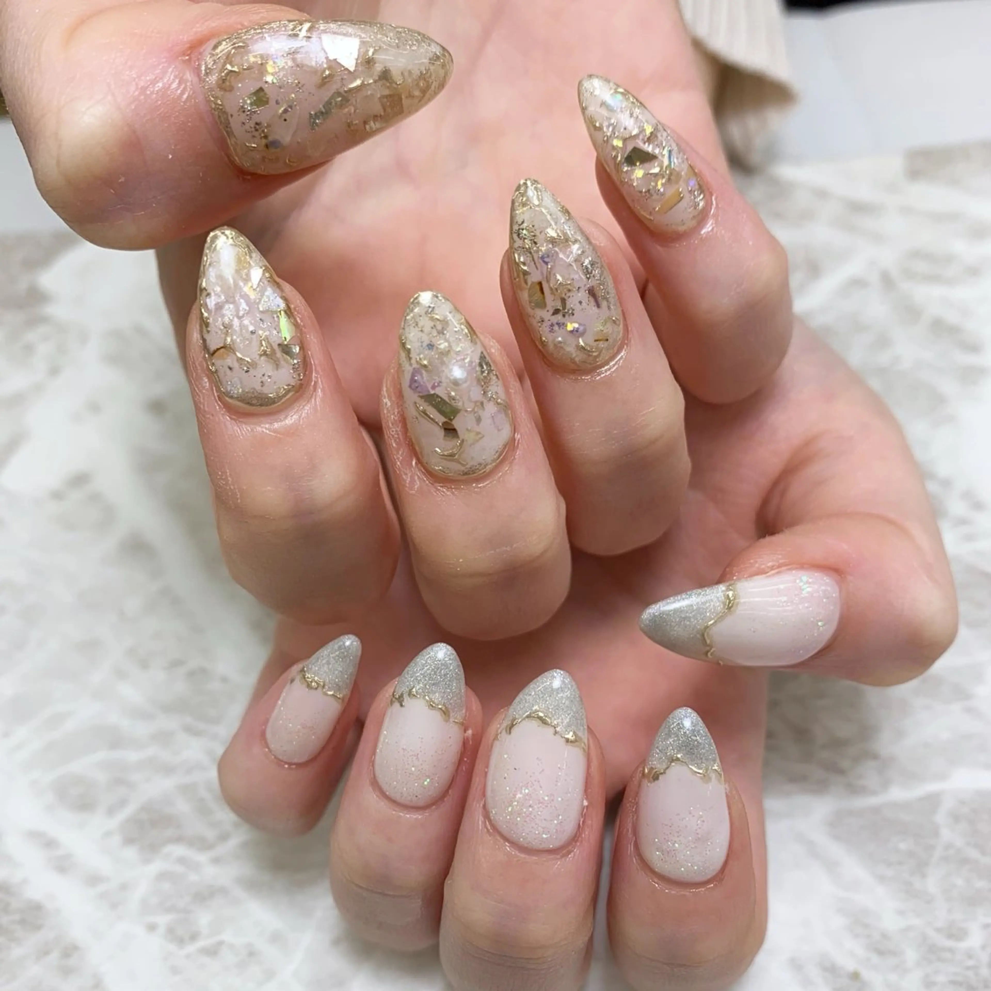 ネイル ハンドネイル ⭐︎休業中の練習⭐︎ JNA認定講師髙橋のネイルデザイン