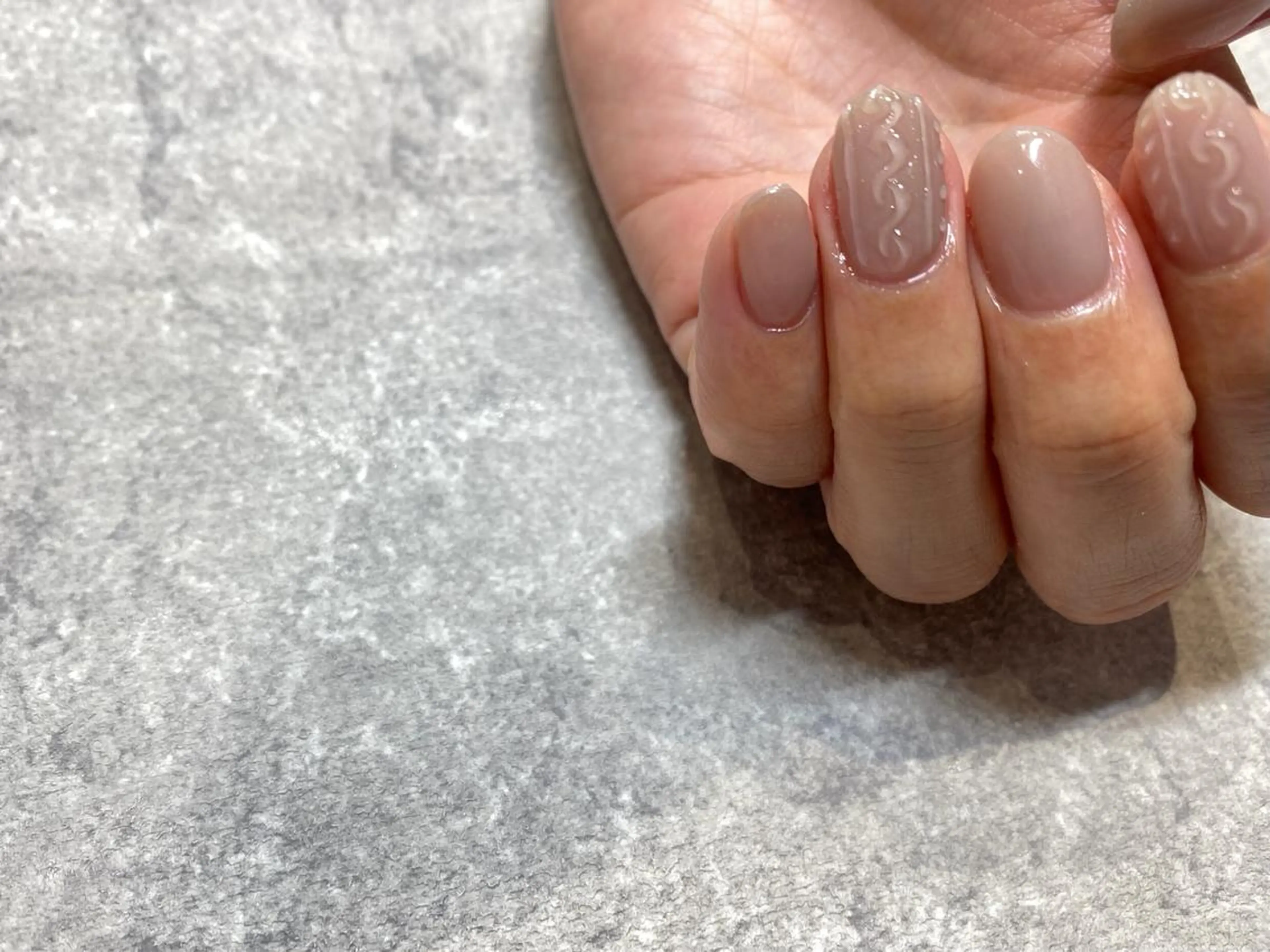 ネイル クリアネイル NINEnami ニュアンスネイルのネイルデザイン