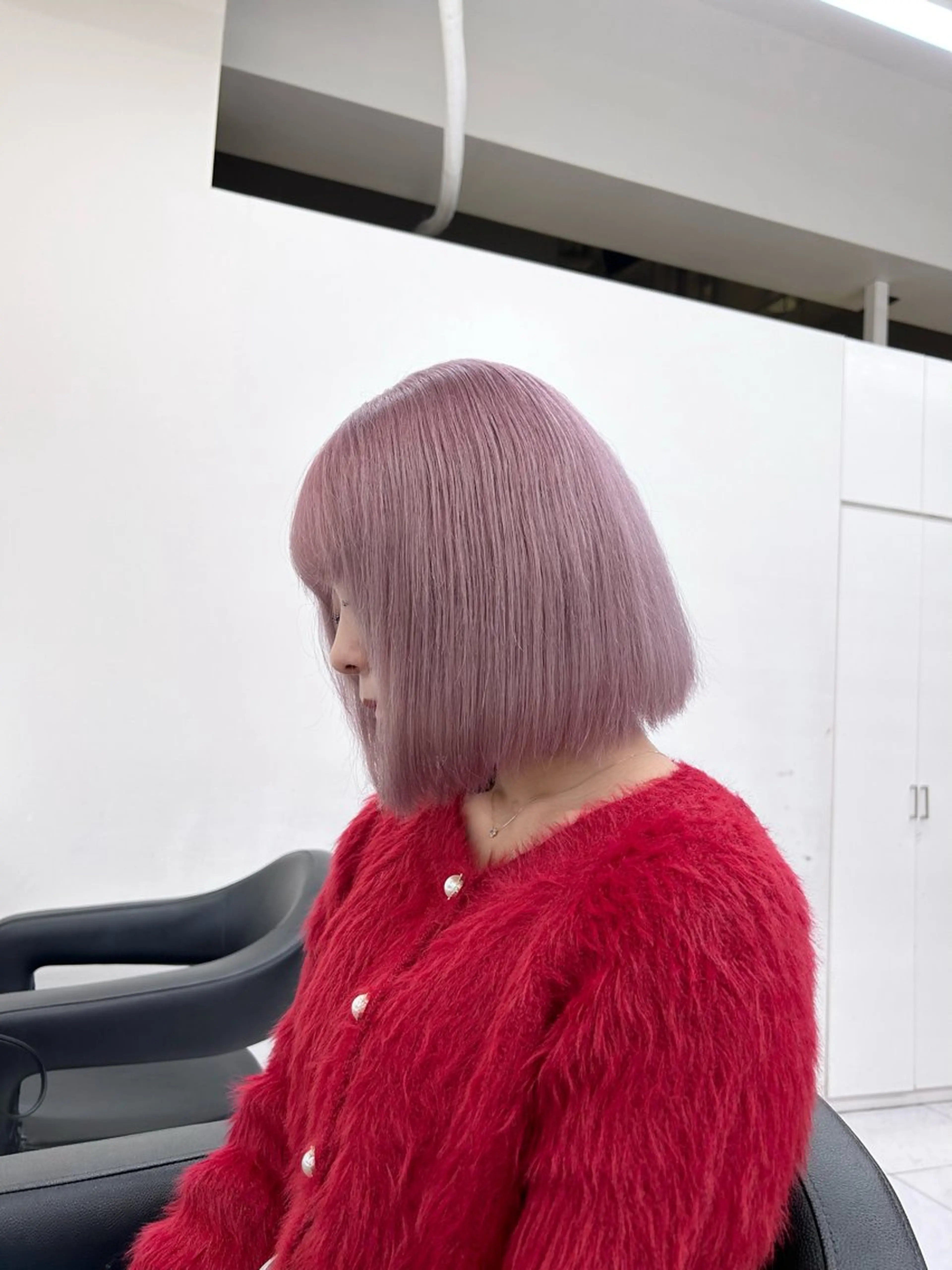 カラー ヘアカラー トリートメント ベージュ/ブラウン/ ナチュラルレイヤーのヘアスタイル