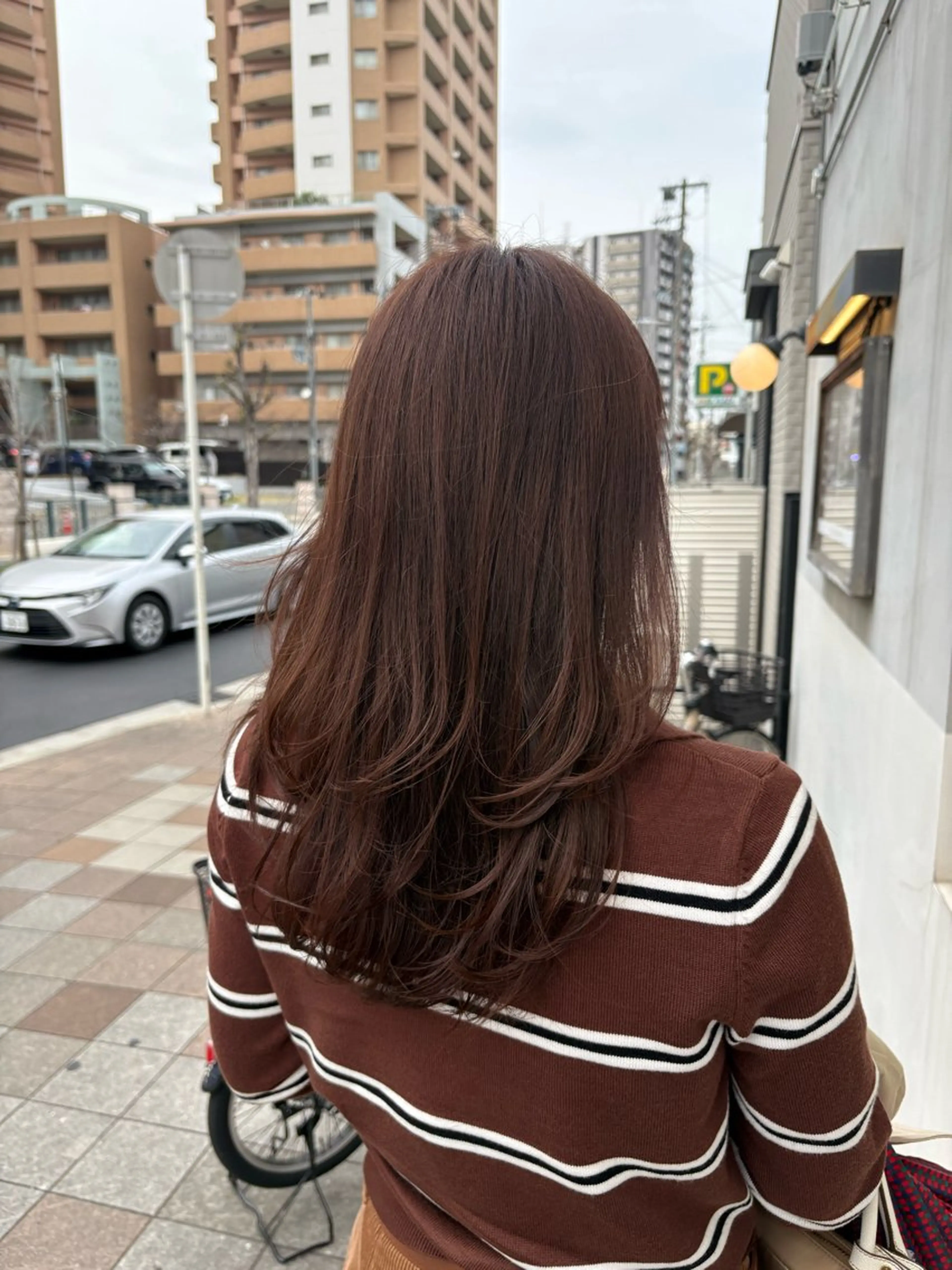 ロング カラー 透明感カラー/に合わ せカット/サクラ🌸のヘアスタイル