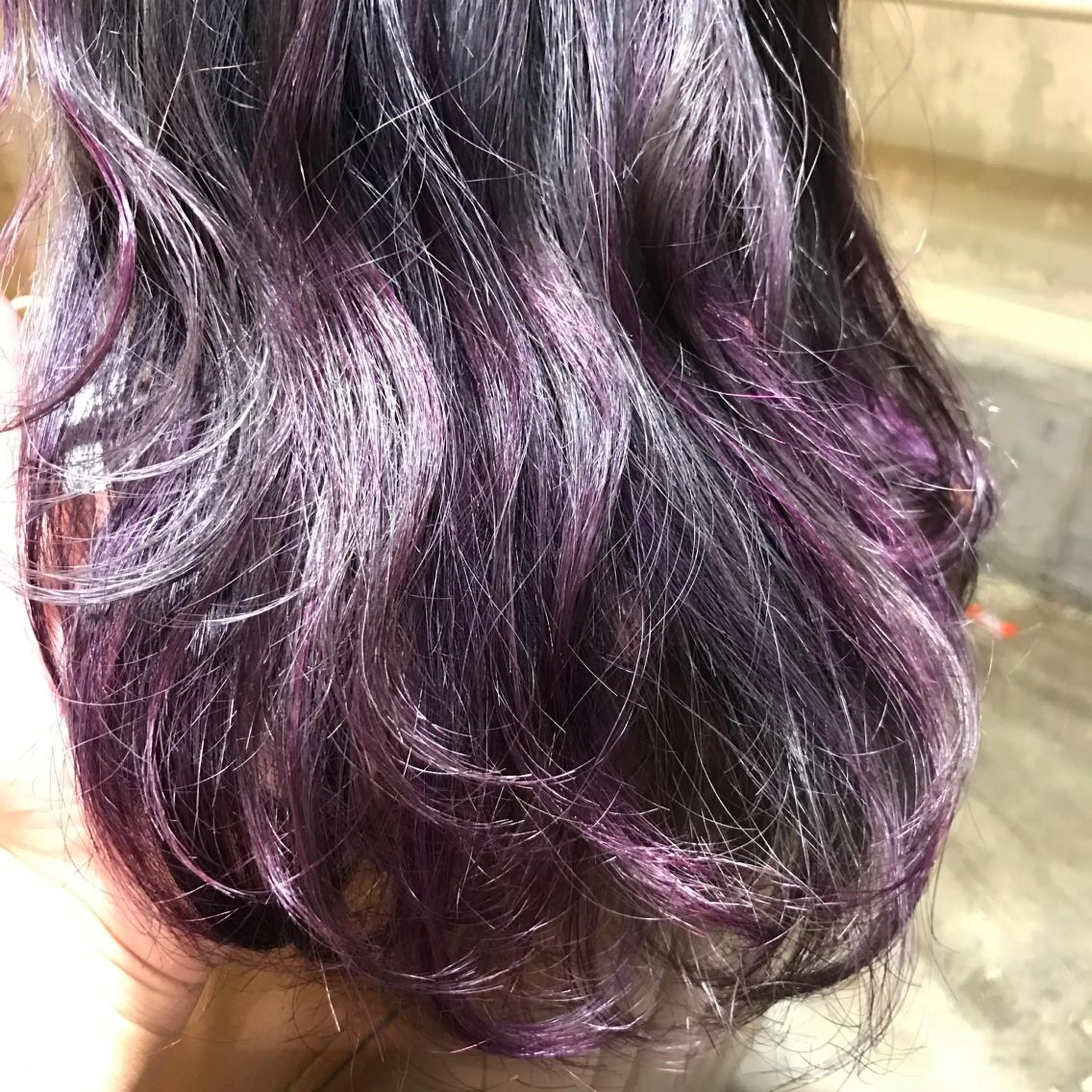 ミディアム カラー ダブルカラー サロンドミルク 原宿のヘアスタイル