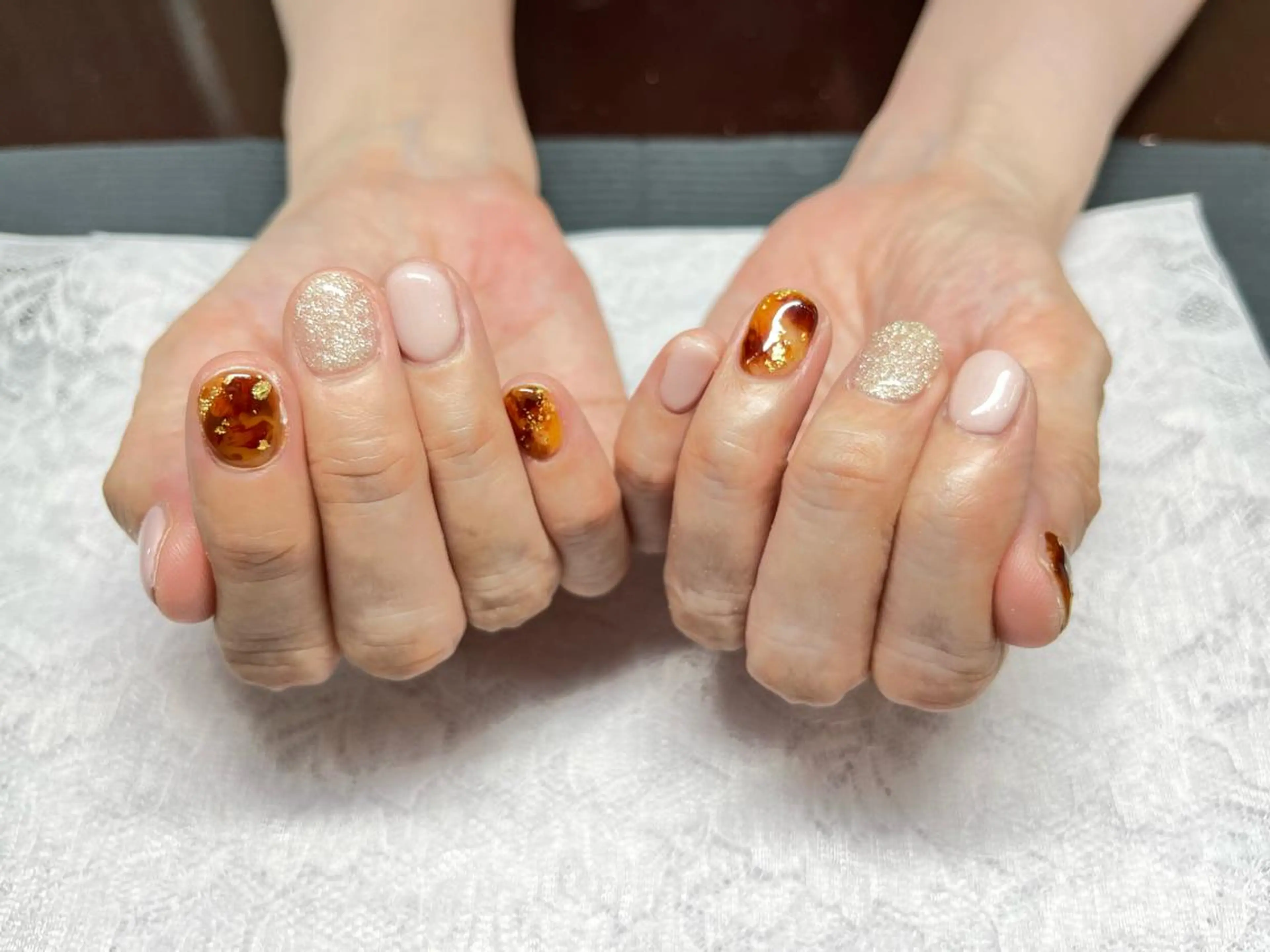 ネイル べっ甲ネイル AngelCoco Tabataのネイルデザイン