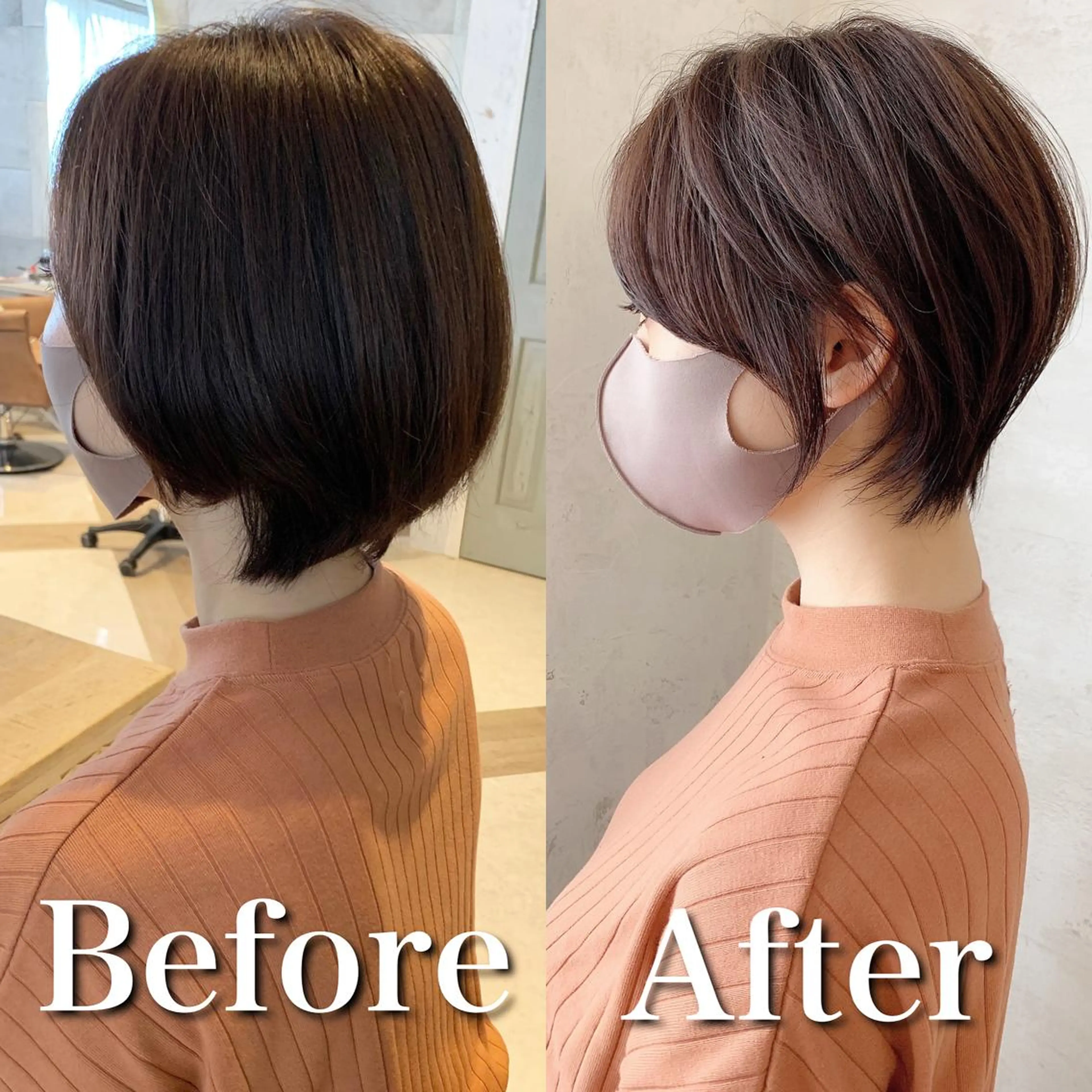 ショート 似合わせカット ショートヘア カット ヘアカラー トリートメント 韓国ヘア/髪質改善 /Harunaのヘアスタイル