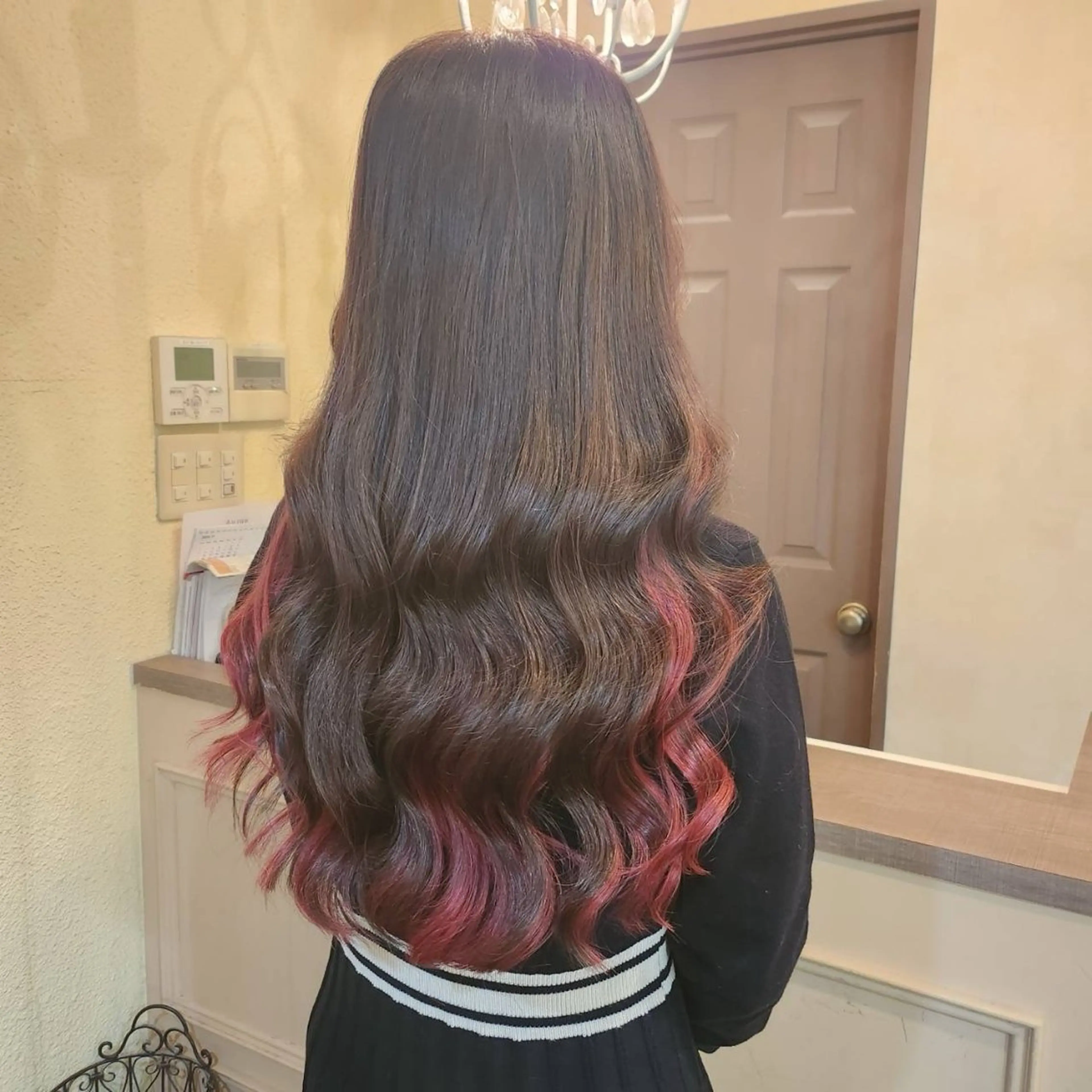 ロング ヘアアレンジ シールエクステ エクステ カット エクステ MagicMush ✴︎シールエクステのヘアスタイル