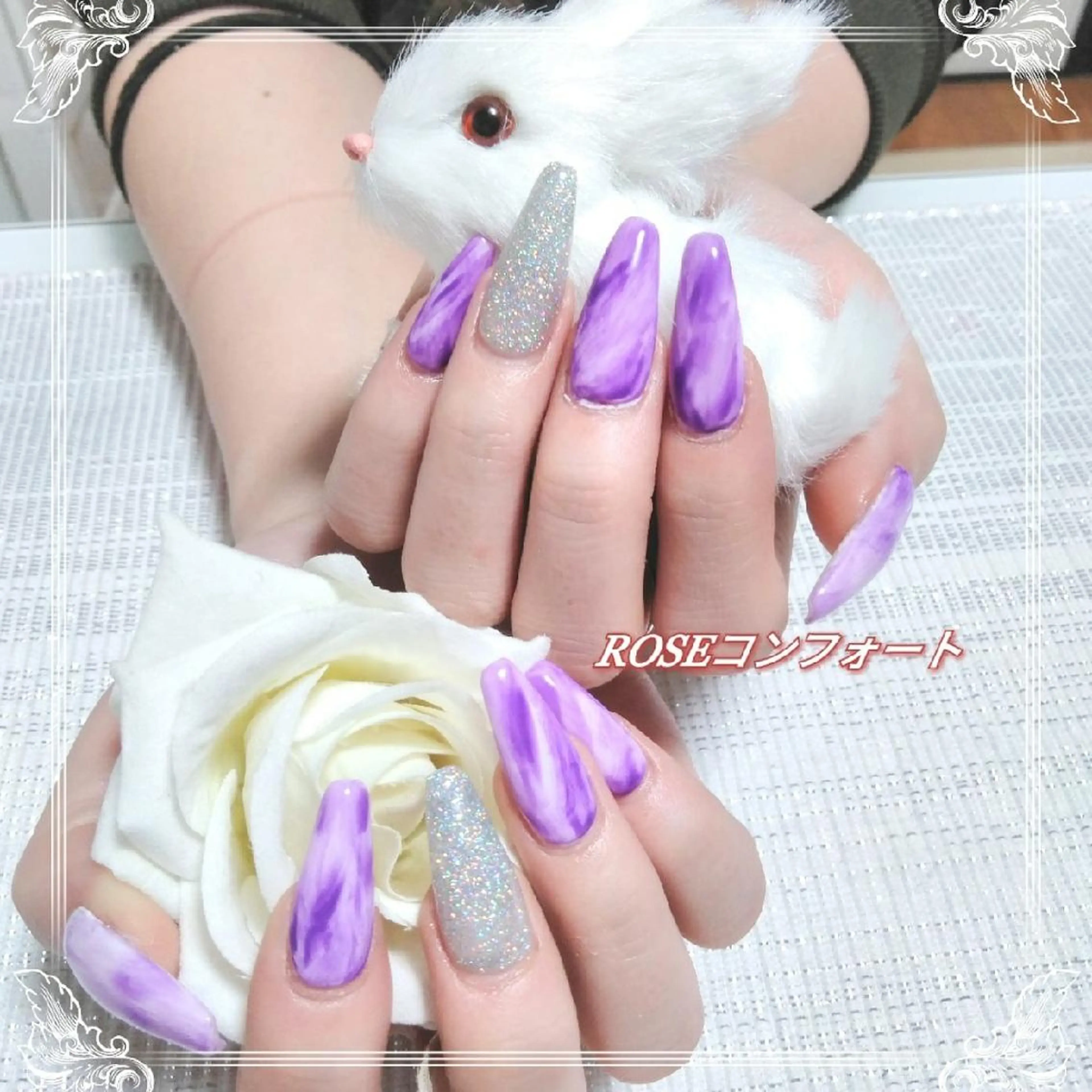 ネイル エステとネイル ローズコンフォートのネイルデザイン