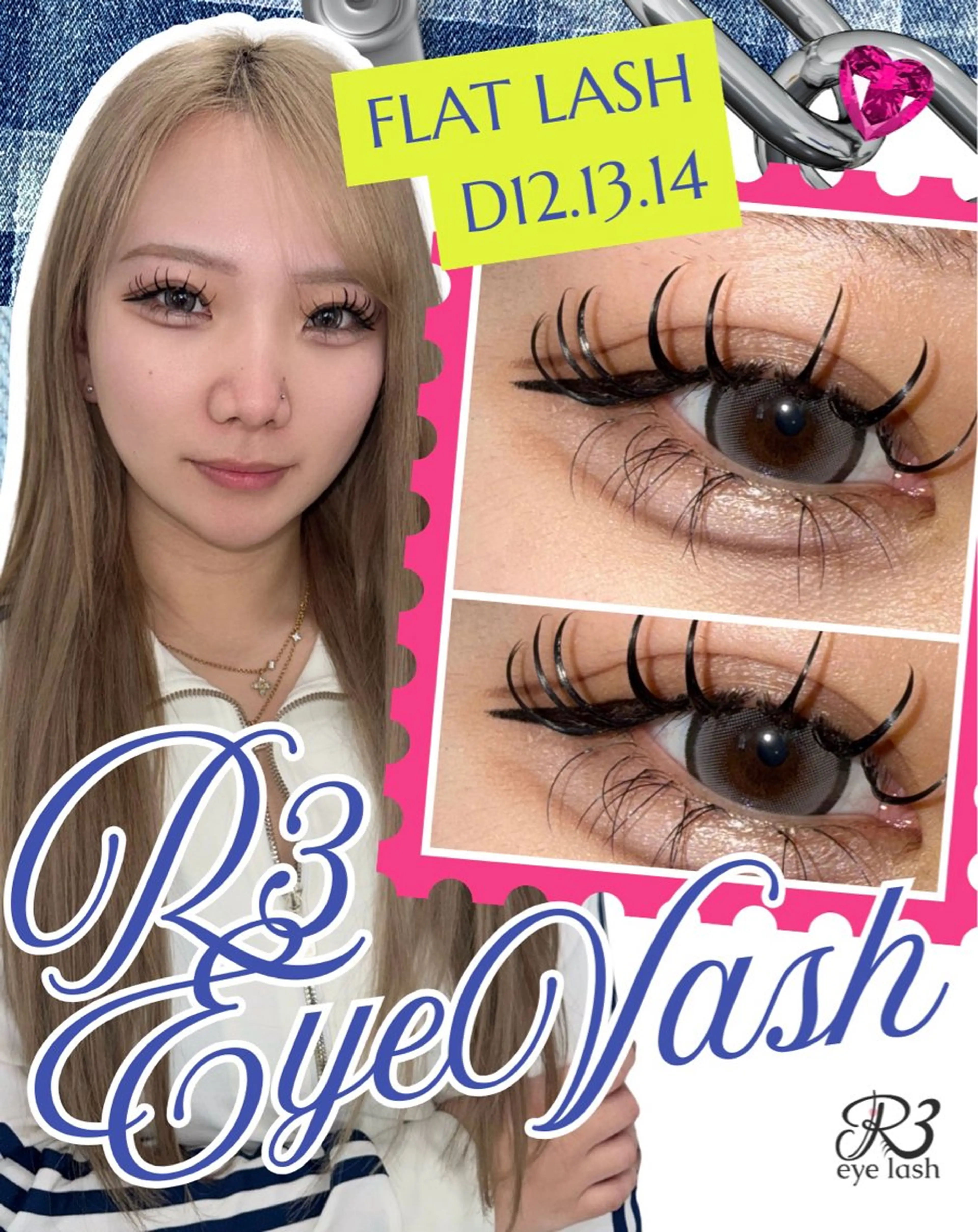 マツエク・マツパ R3 Eyelash RSKのマツエク・マツパデザイン