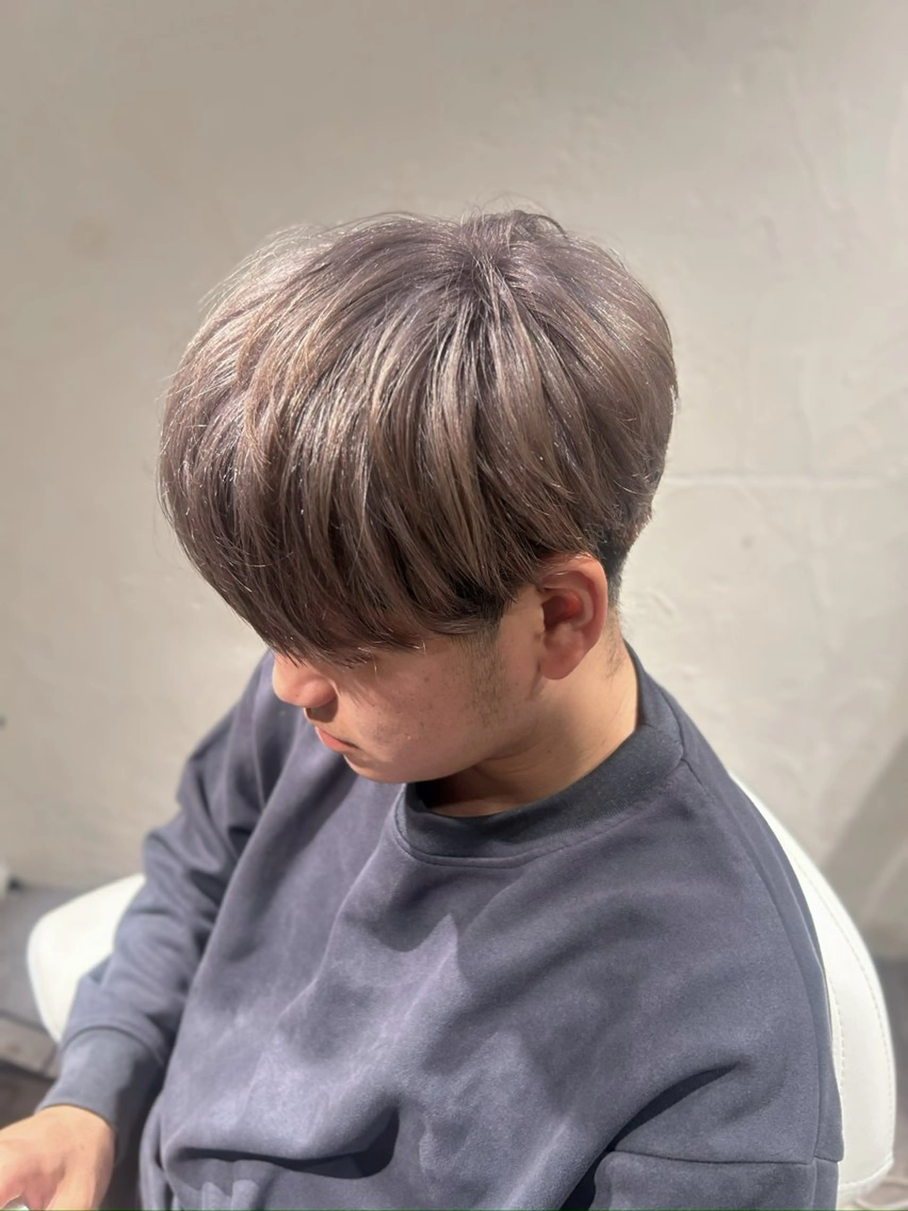 カラー メンズ メンズブリーチ マッシュ ブリーチ Maelle 元町【マエル】所属・rococo./ 清穏🌈💗🦋のマツエク・マツパデザイン