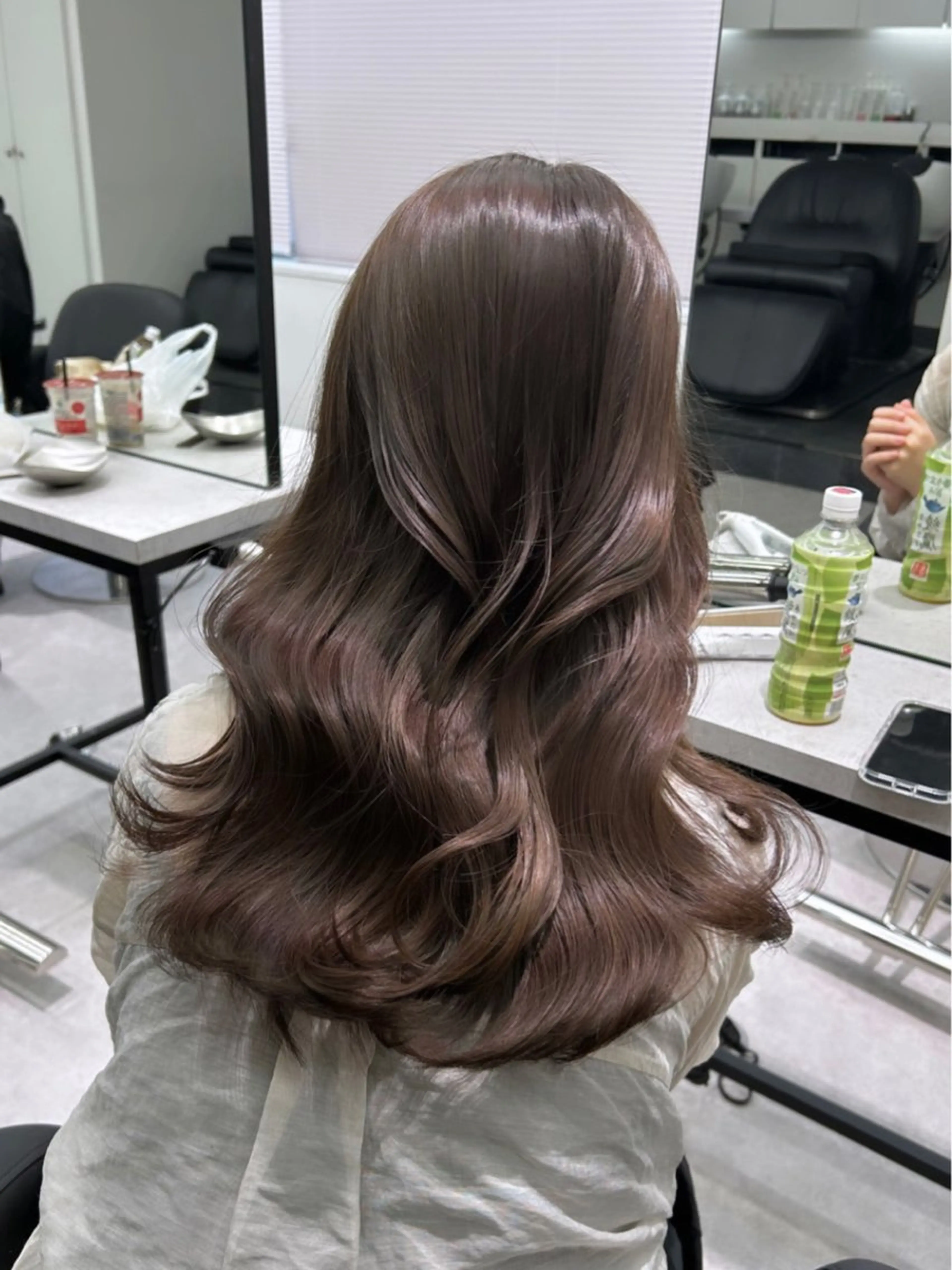 ロング カラー ケアカラー ヘアカラー トリートメント 渋谷/原宿♡PELE 縮毛矯正/ストレートのヘアスタイル