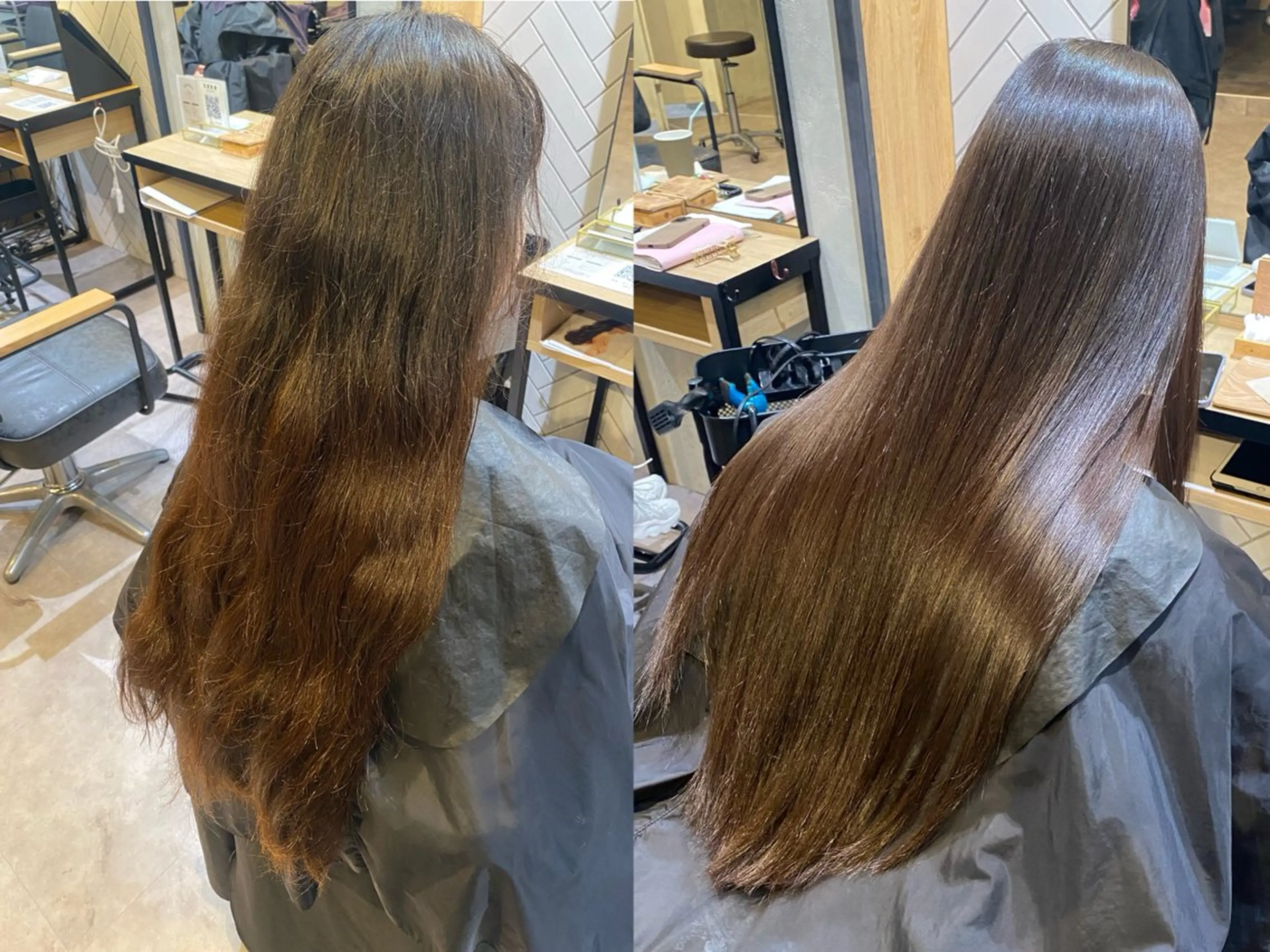 ロング カット 縮毛矯正 Jewel  Box東梅田所属・髪質改善サロン 梅田/ヨナミネのヘアスタイル