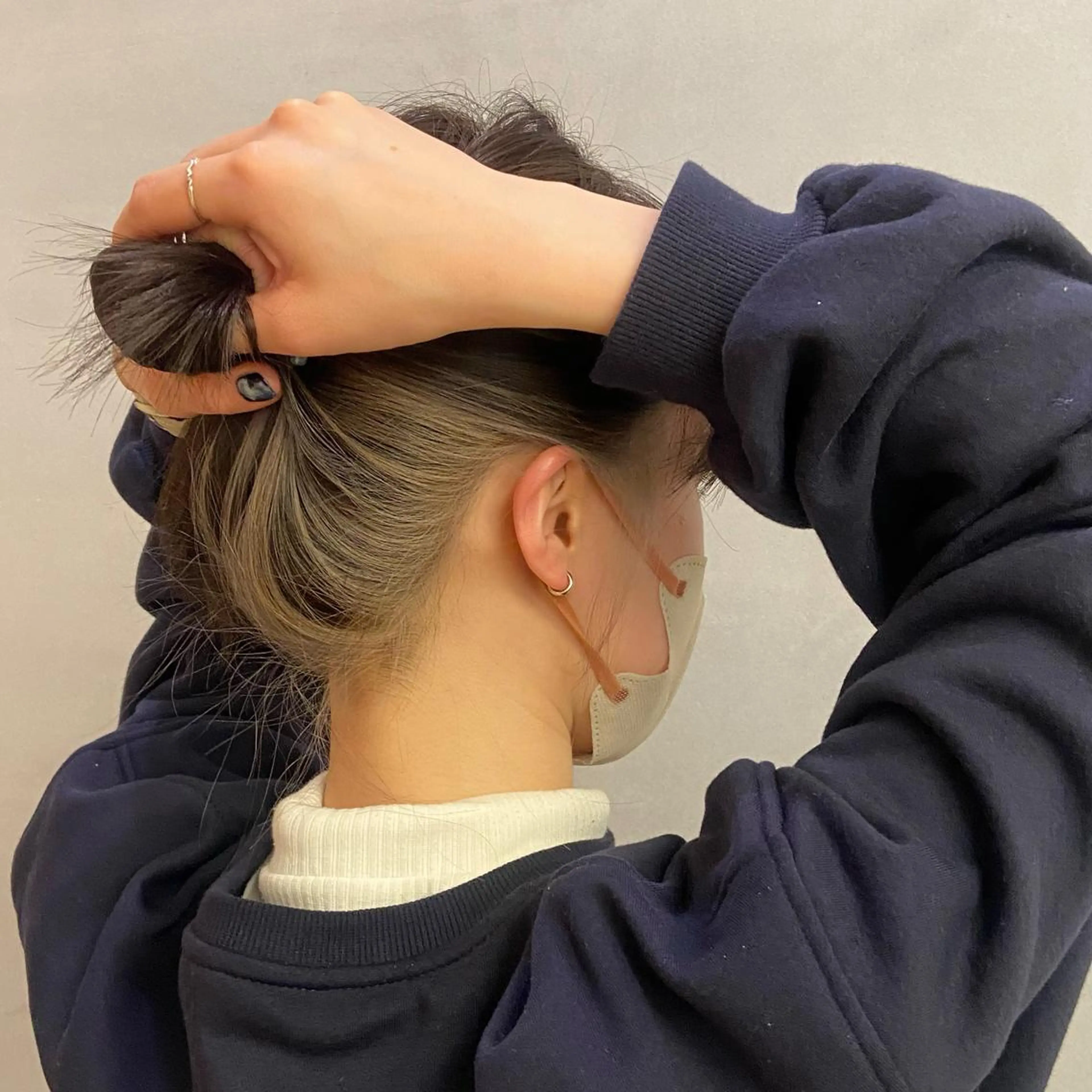 ミディアム カラー ヘアアレンジ インナーカラー Rinon所属・沖 真琴のヘアスタイル