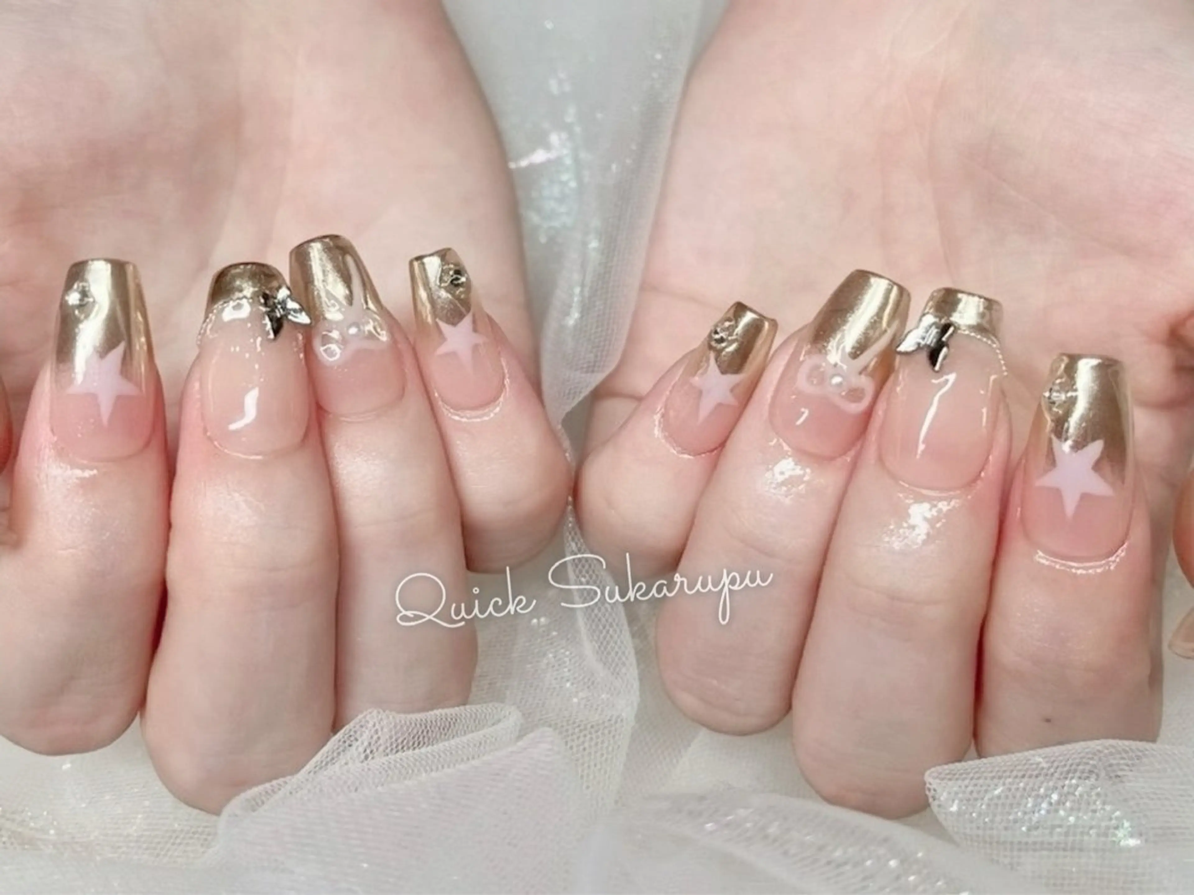 ネイル Quick Sukarupu 新宿店所属・澤田 あれのネイルデザイン