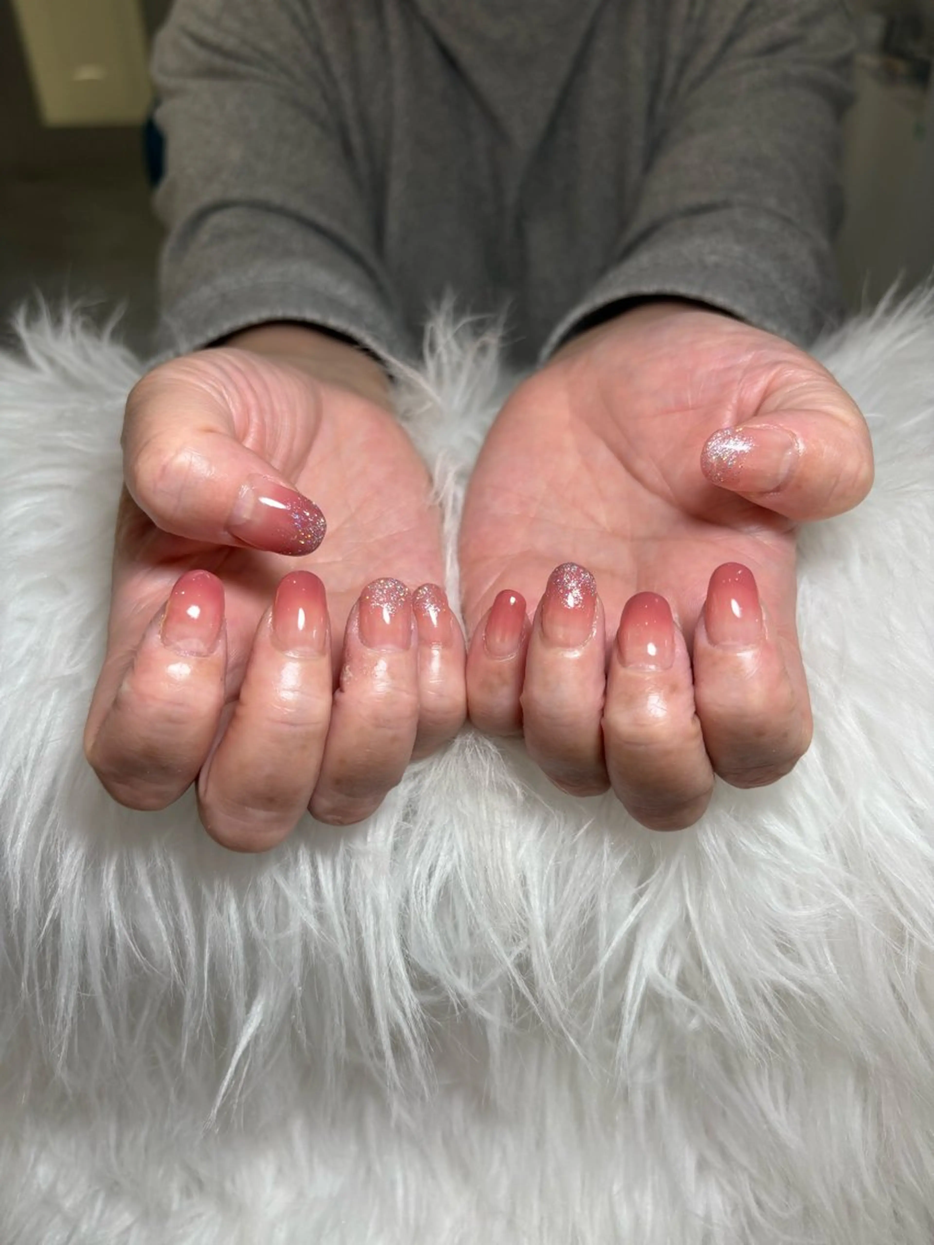 ネイル グラデーション ピンク Azur Nail所属・藤原 亜里沙のネイルデザイン