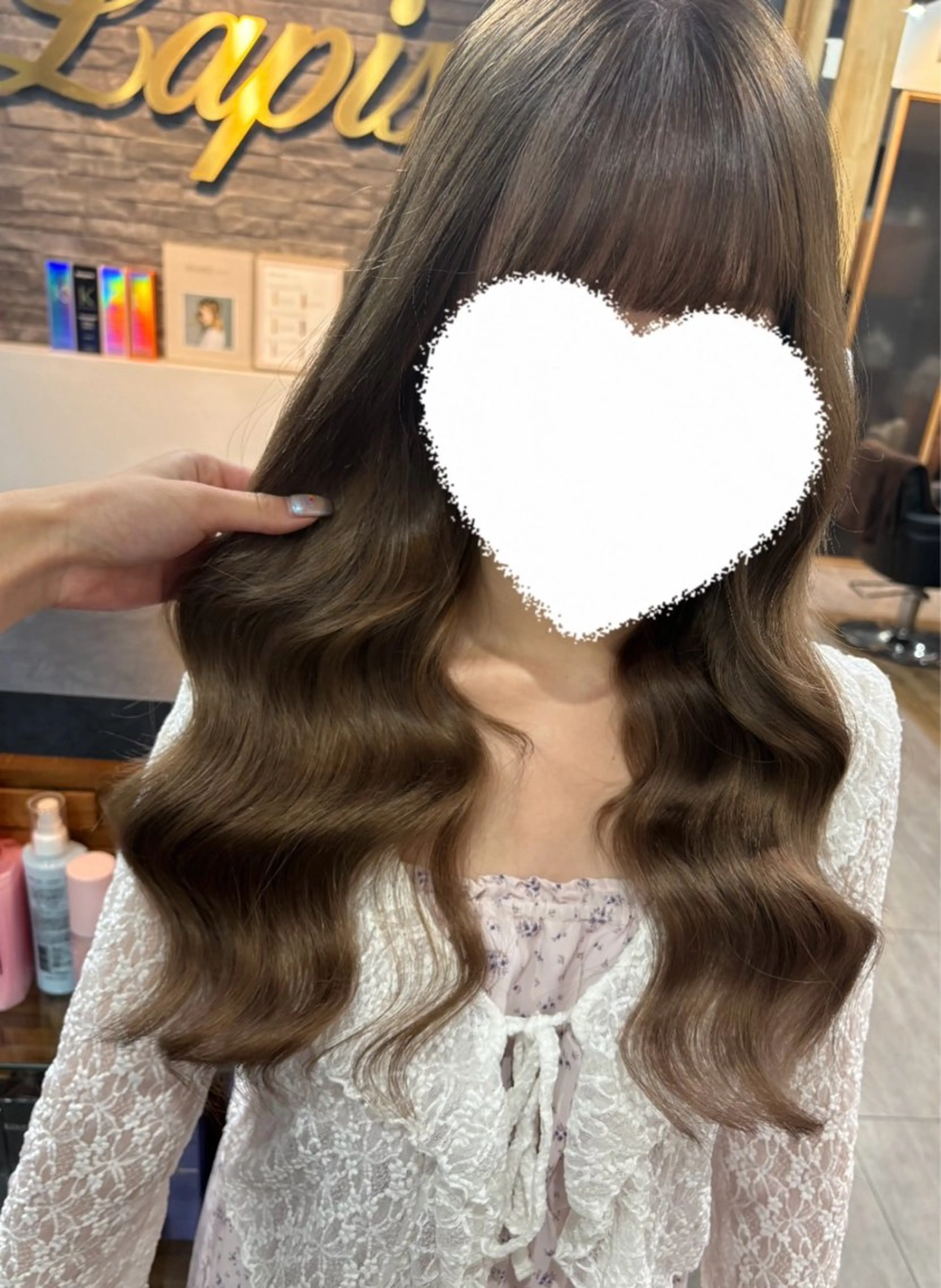 ロング ヘアカラー 横浜lapis amaneのヘアスタイル
