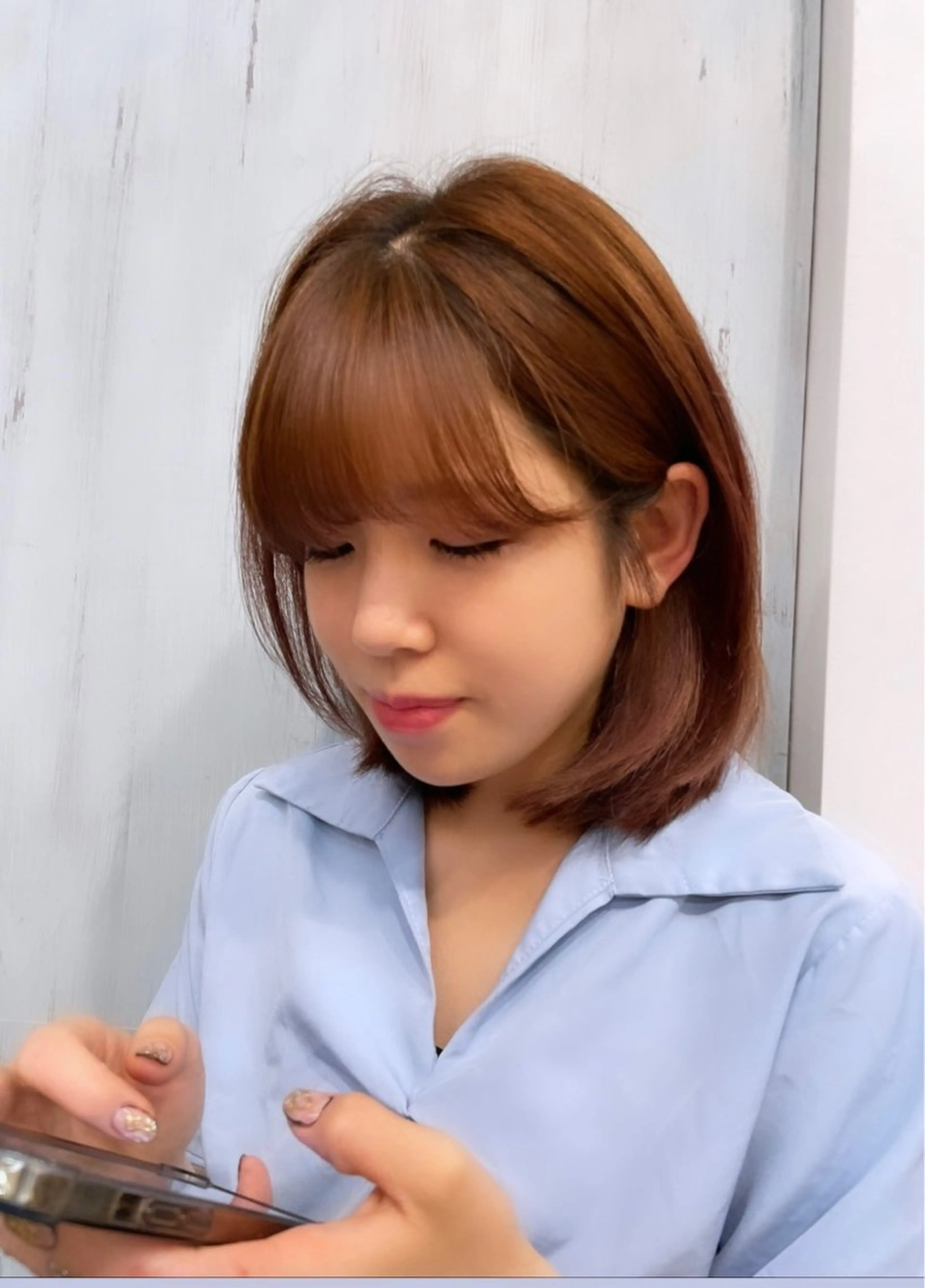 ミディアム カット パーマ 韓国ヘア🤍🇰🇷 🫶🏻吉満のヘアスタイル