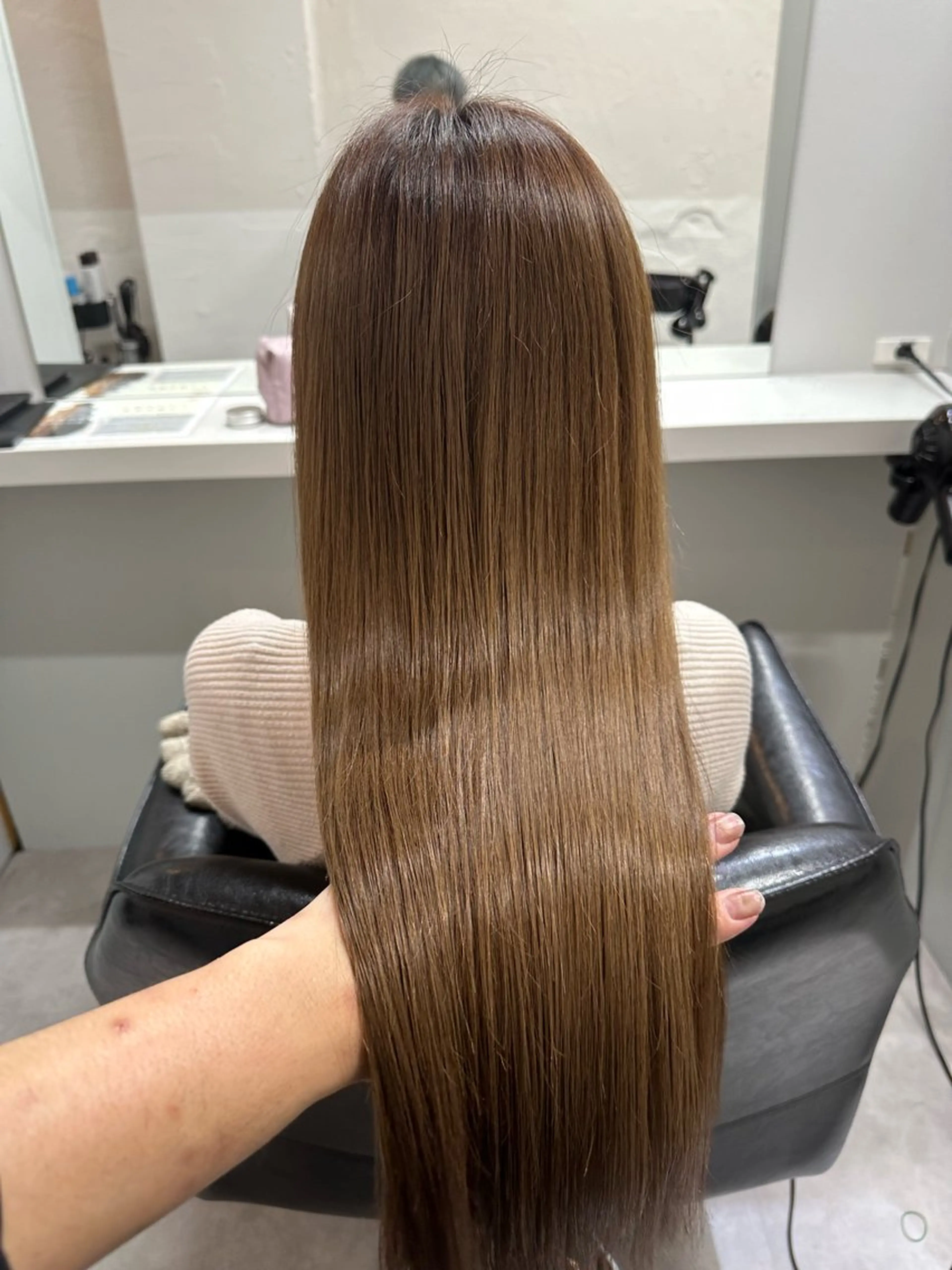 ロング 髪質改善 縮毛矯正 トリートメント ハイライト/ ブリーチ😈小倉😈のヘアスタイル