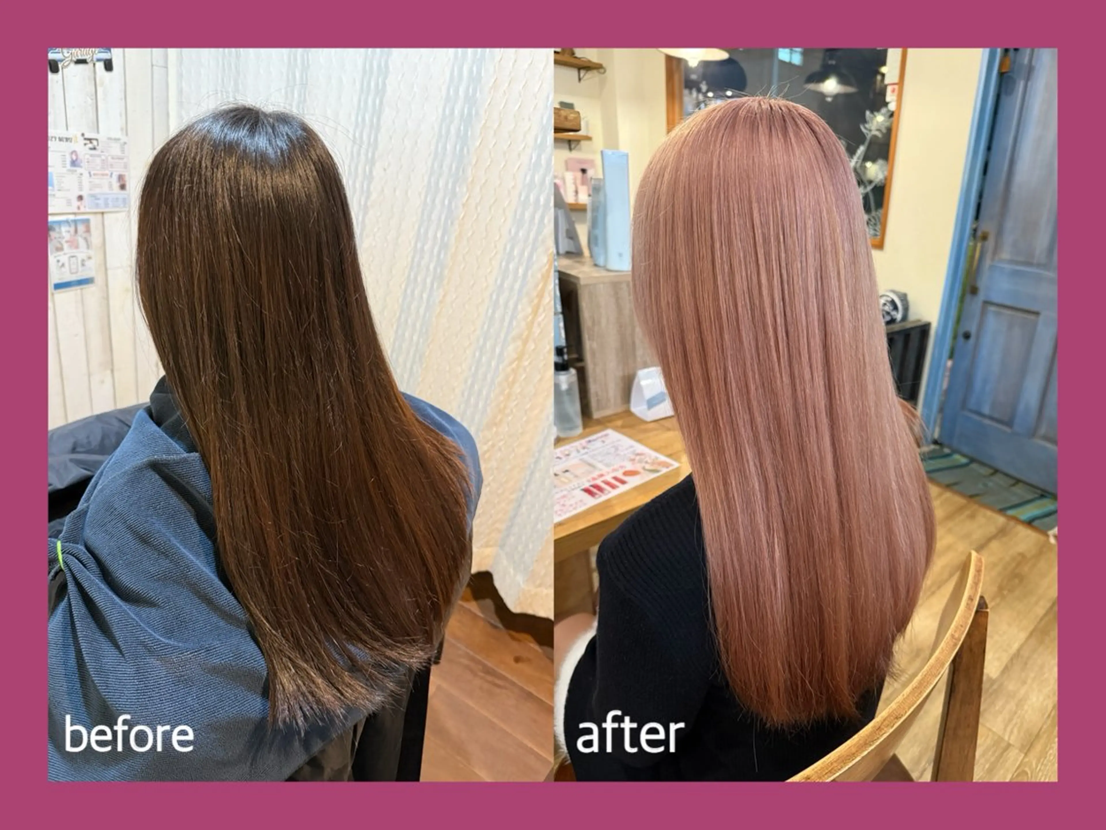 【髪質改善Lv★★★★★】似合わせカット✂️＋Wカラー🌈＋髪質改善ミネコラ1回コース💖の写真