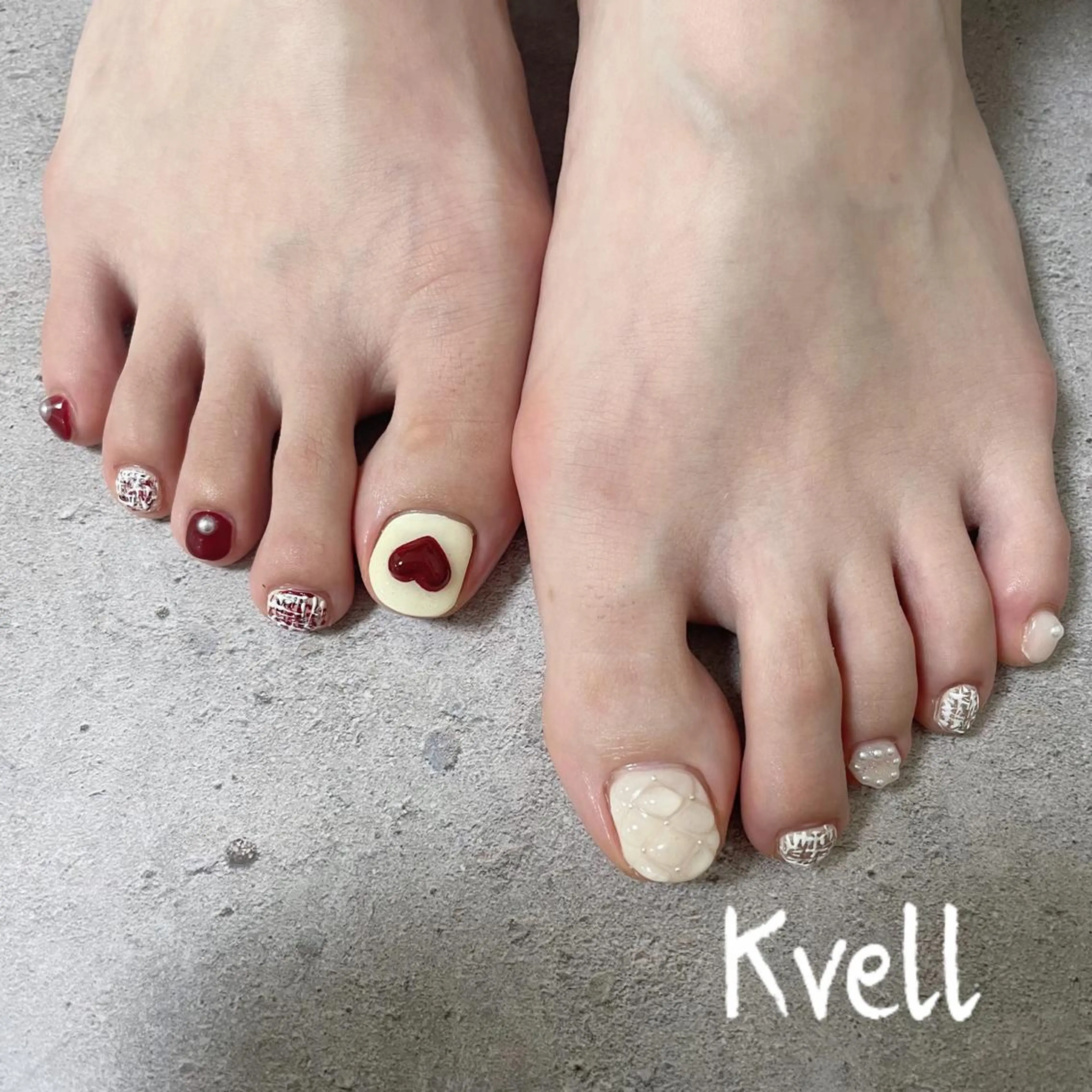ネイル フットネイル フットネイル nail salon  Kvell所属・nailsalon Kvellのネイルデザイン