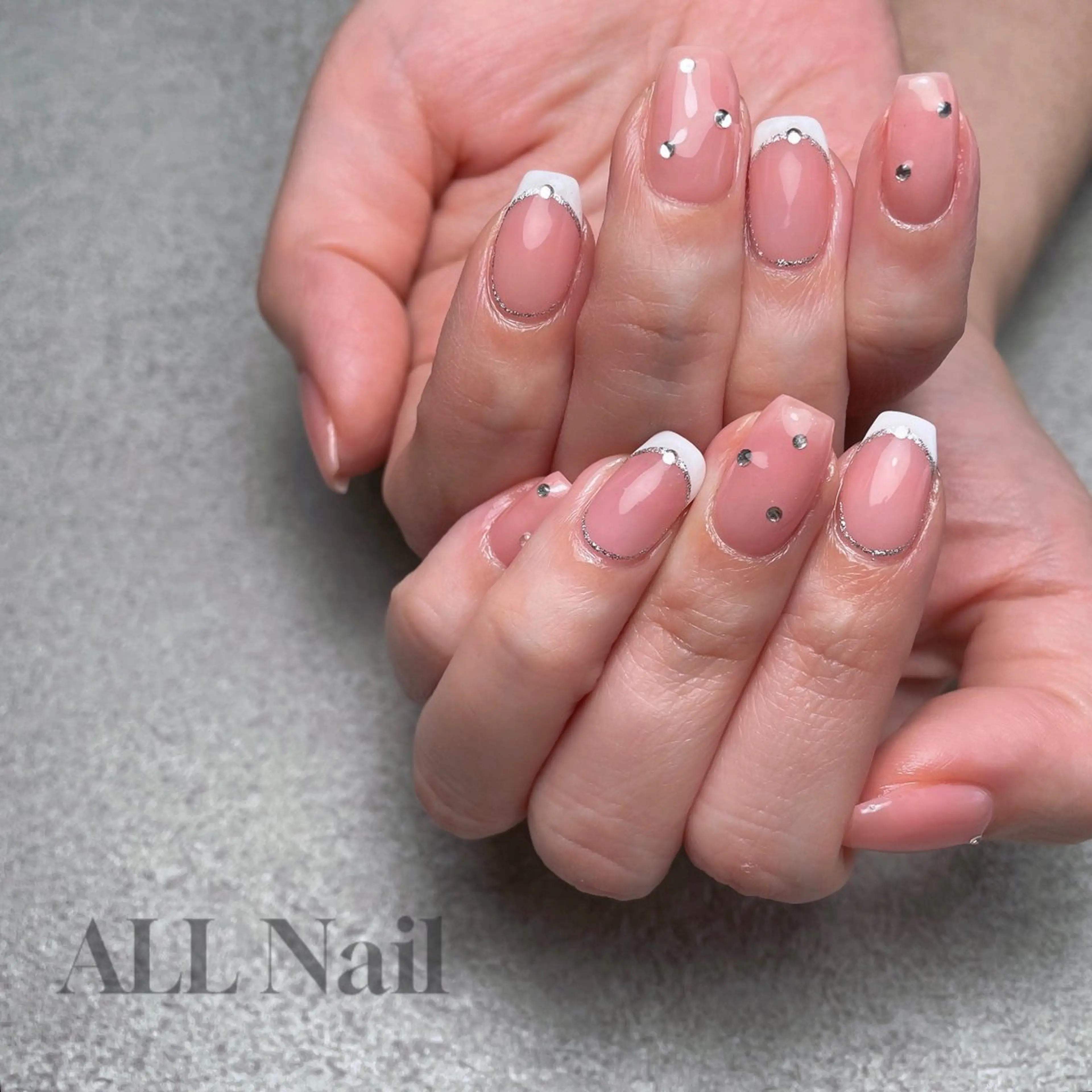 ネイル フレンチネイル ラメ(グリッター) ALL Nail &whiteningのその他イメージ