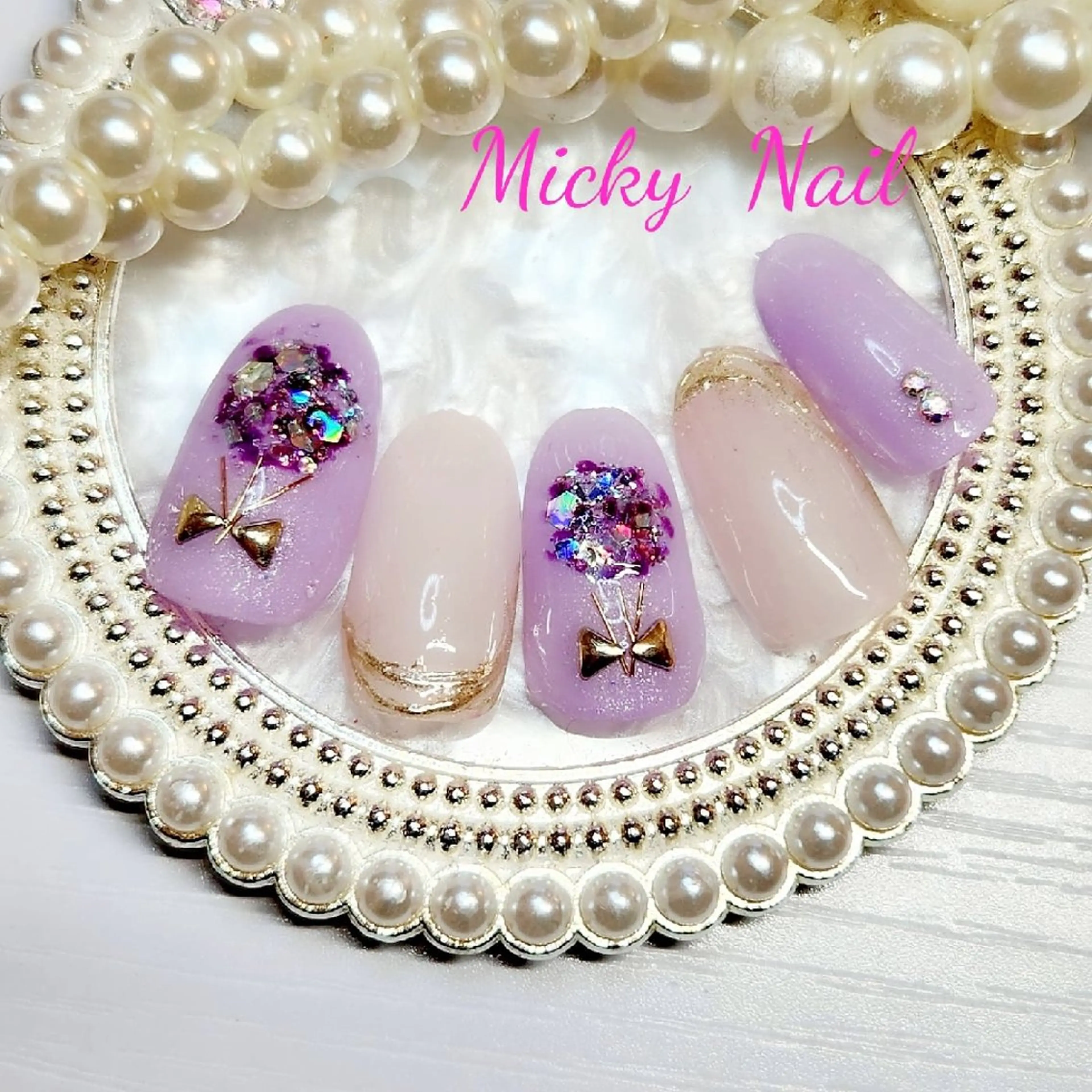 ネイル 春ネイル Micky nail chikushinoのネイルデザイン