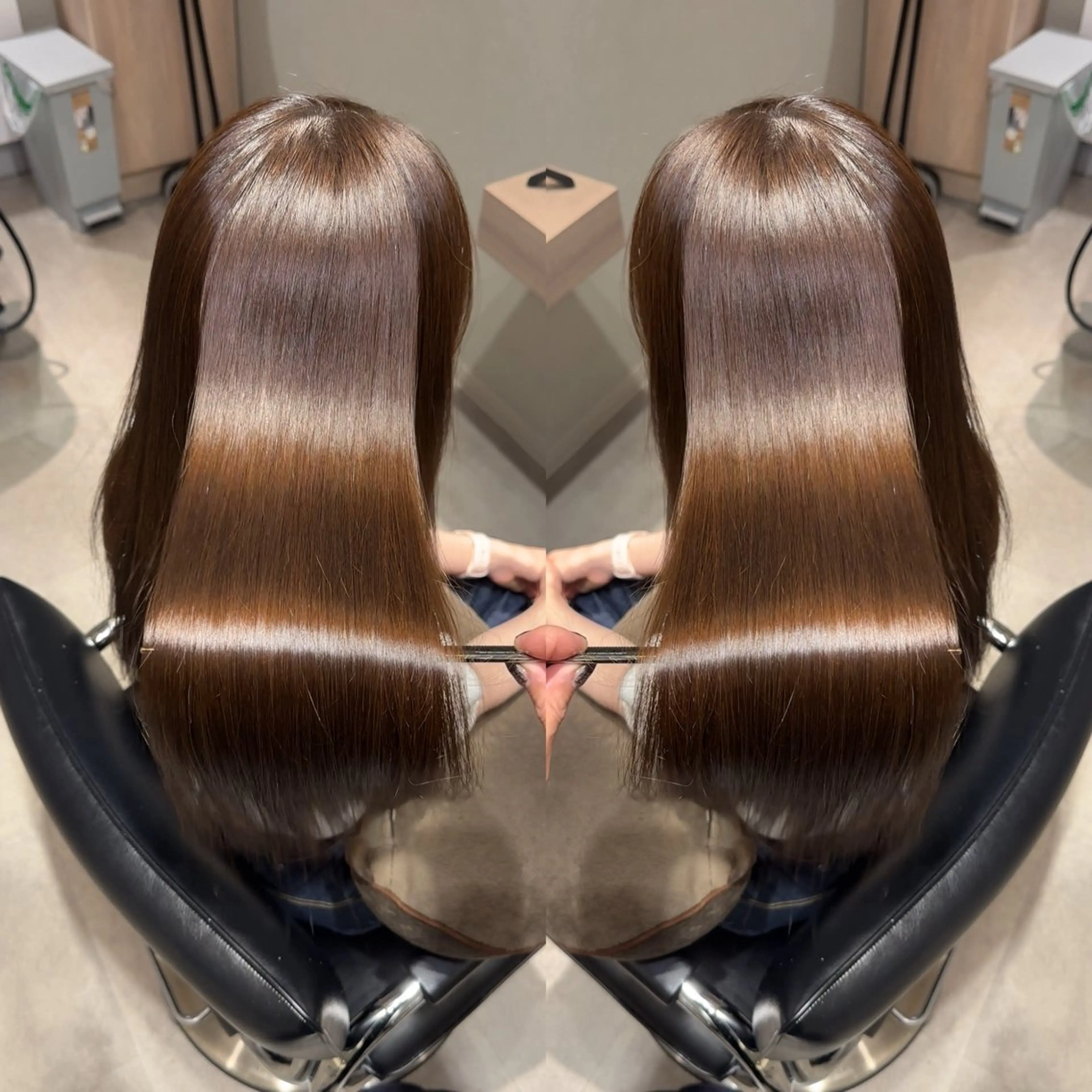 ✂️ 柔らか地毛ストレート（髪質改善縮毛矯正）×高濃度TR（似合わせカット込）の写真