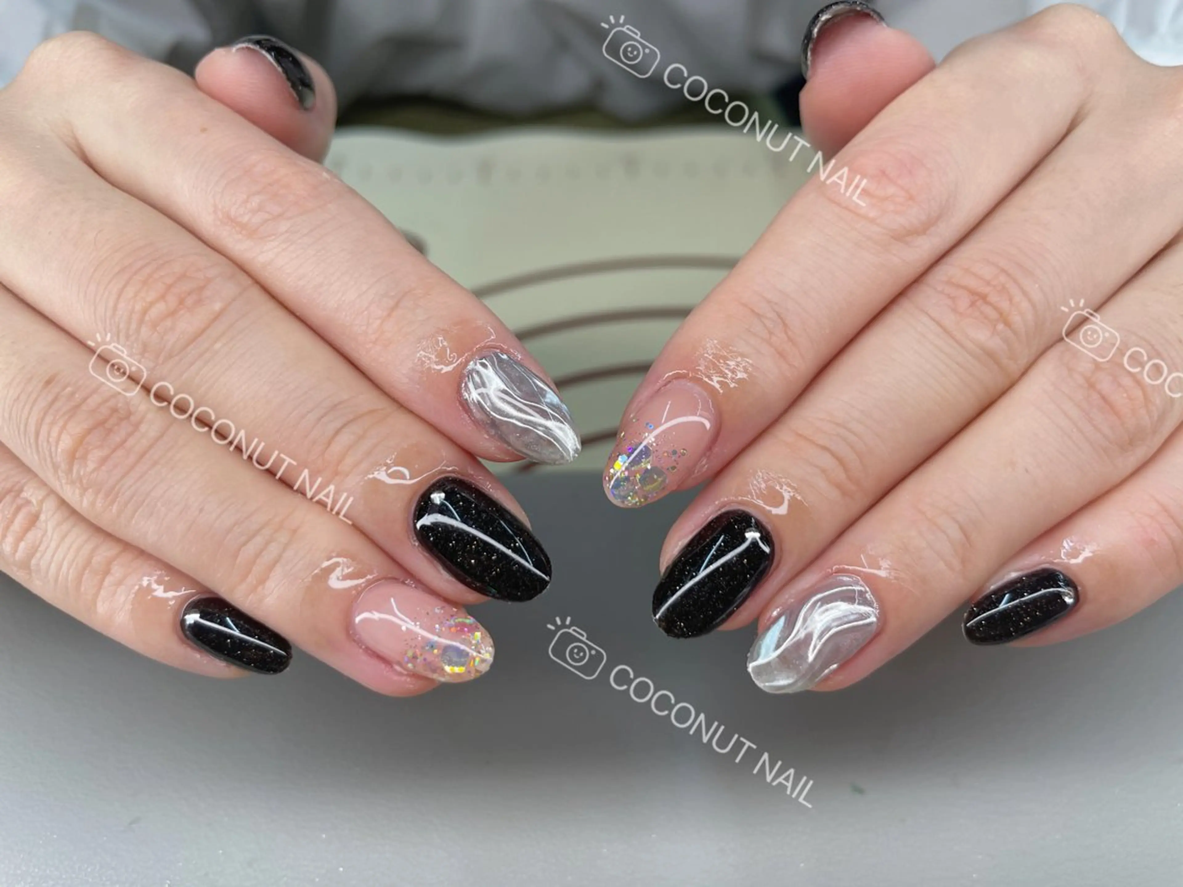 ネイル ハンドネイル 神田 ココナッツのネイルデザイン