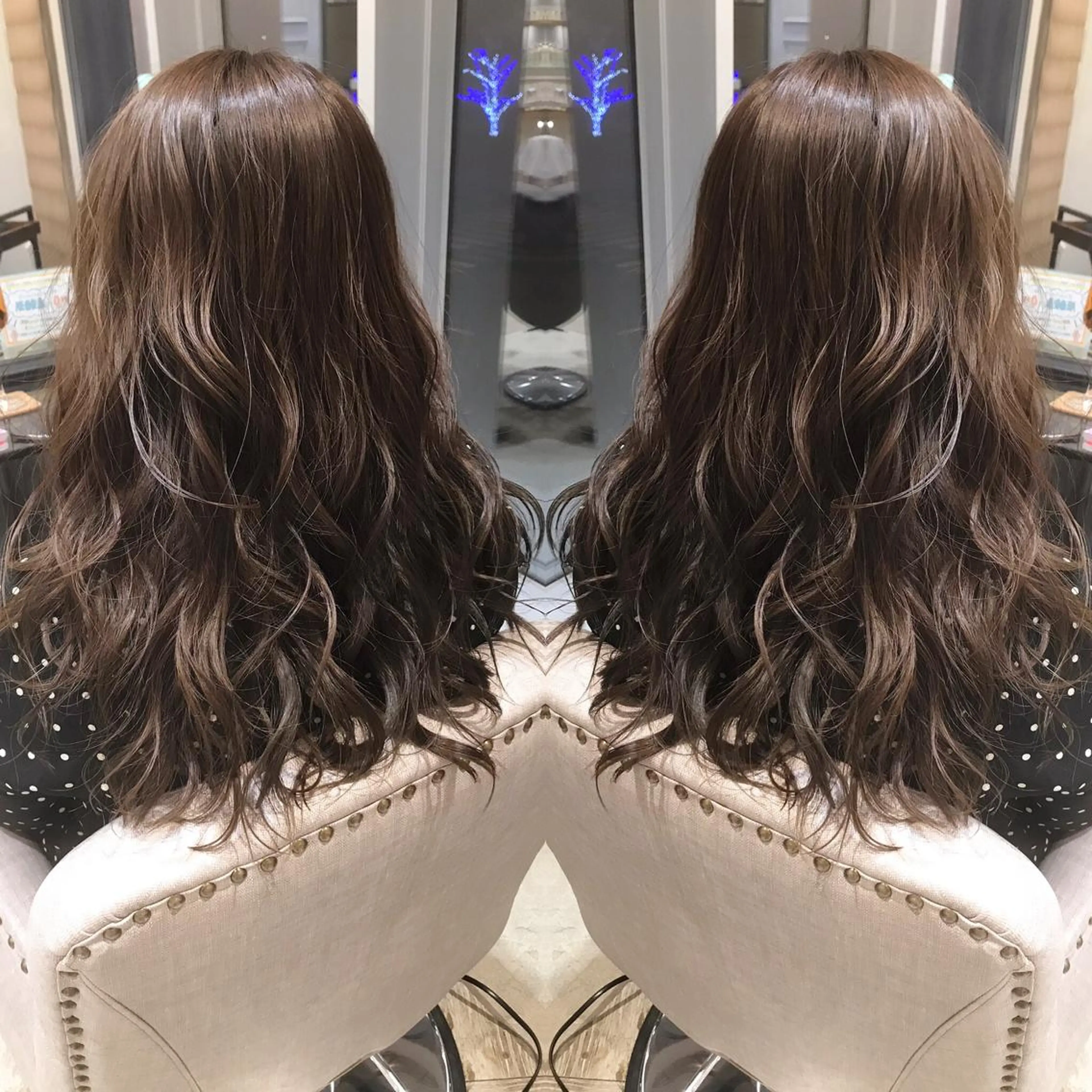 セミロング カラー ヘアカラー Livnaリヴナ立川所属・レイヤー/ハイライト /立川/赤池宏隆のヘアスタイル